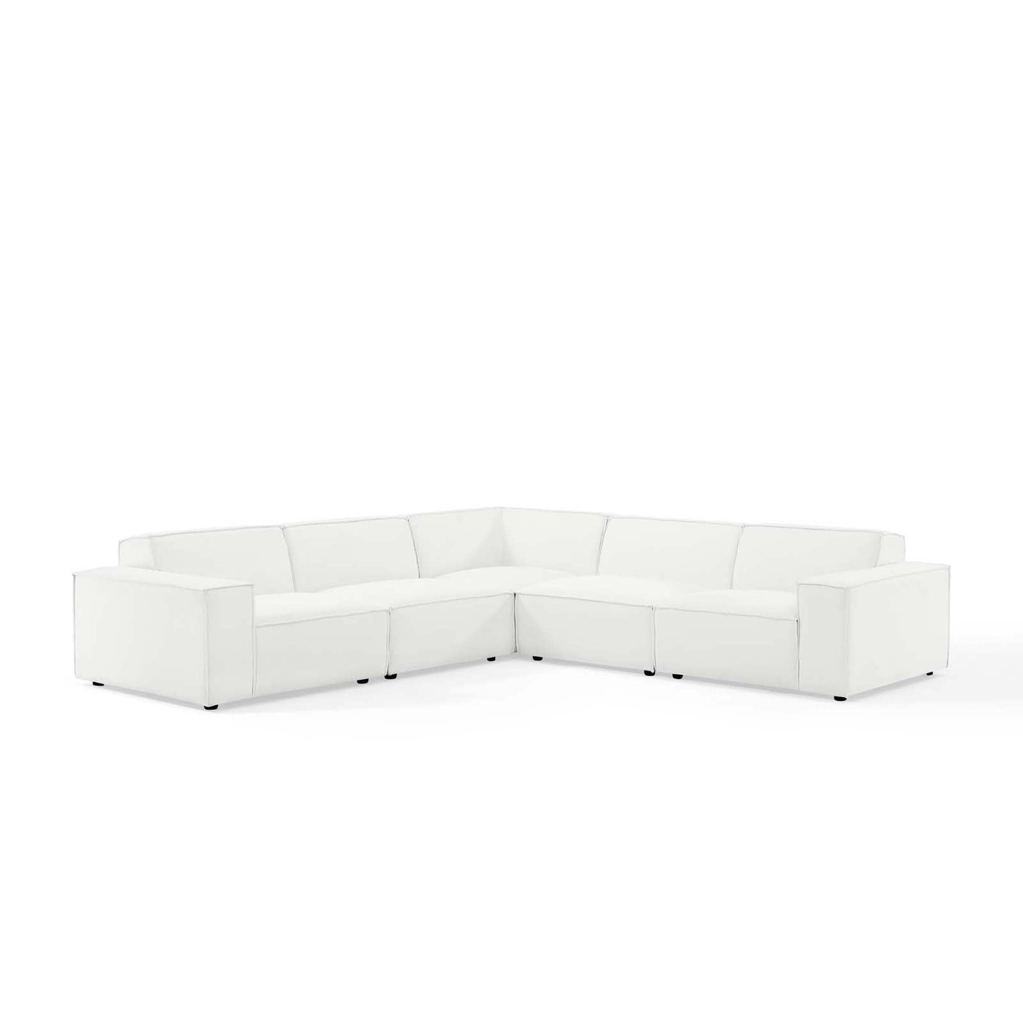 Restore 5-Piece Sectional Sofa, White