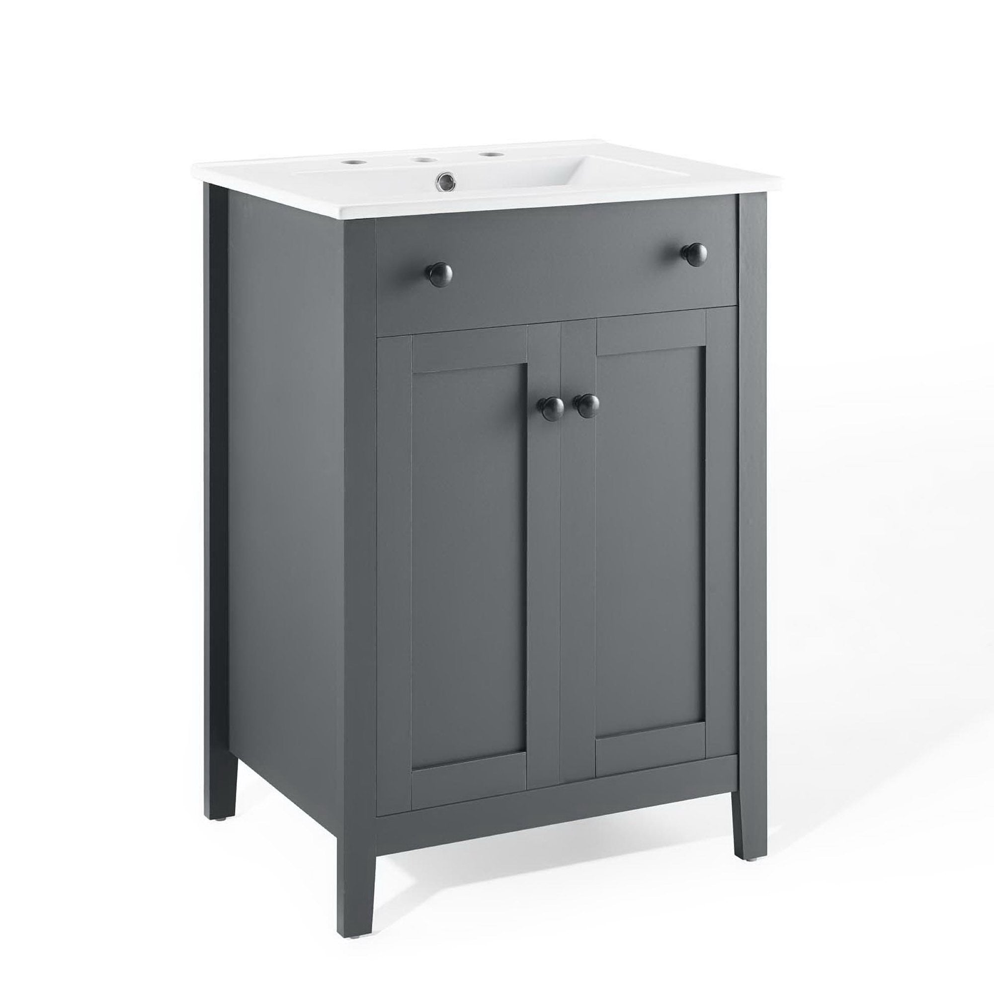 Nantucket 24" Bathroom Vanity, Gray White