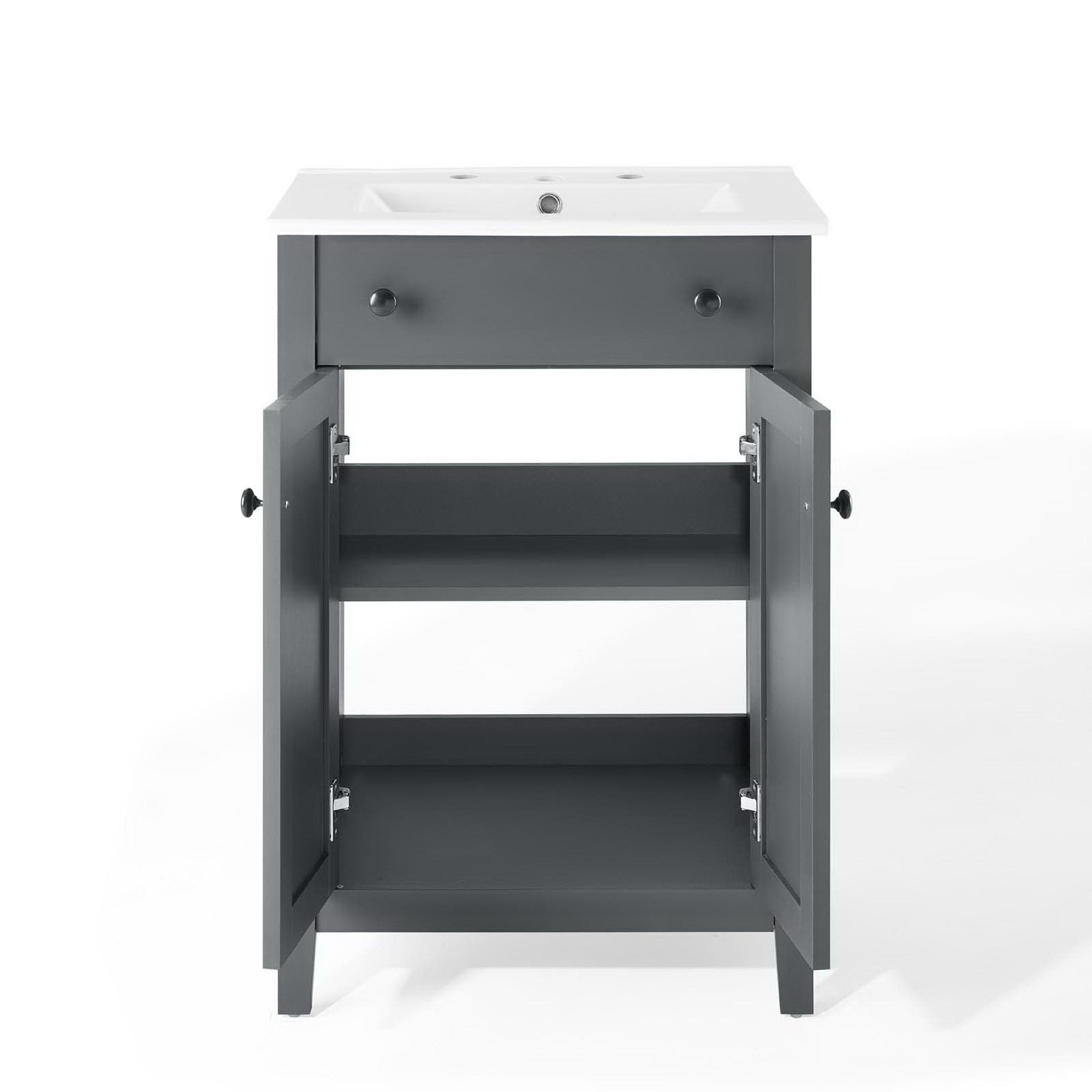 Nantucket 24" Bathroom Vanity, Gray White