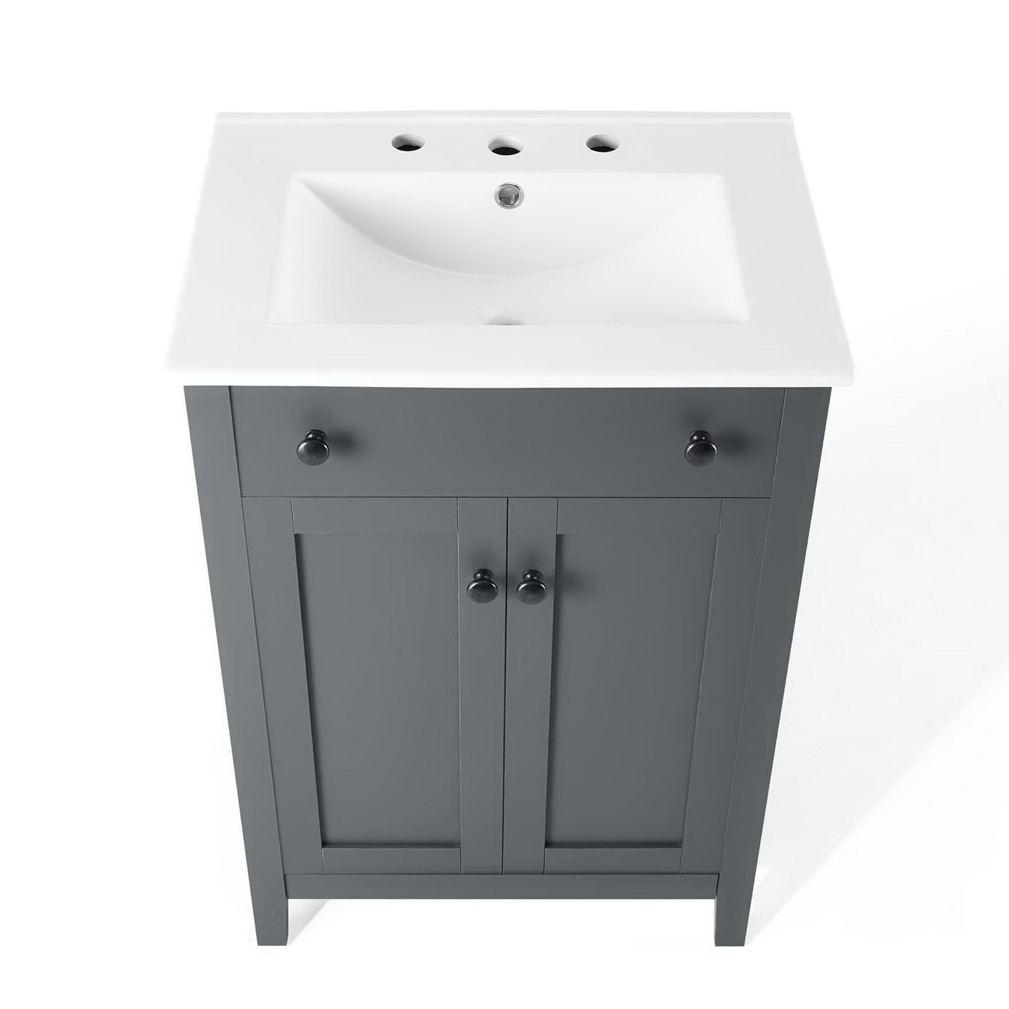 Nantucket 24" Bathroom Vanity, Gray White