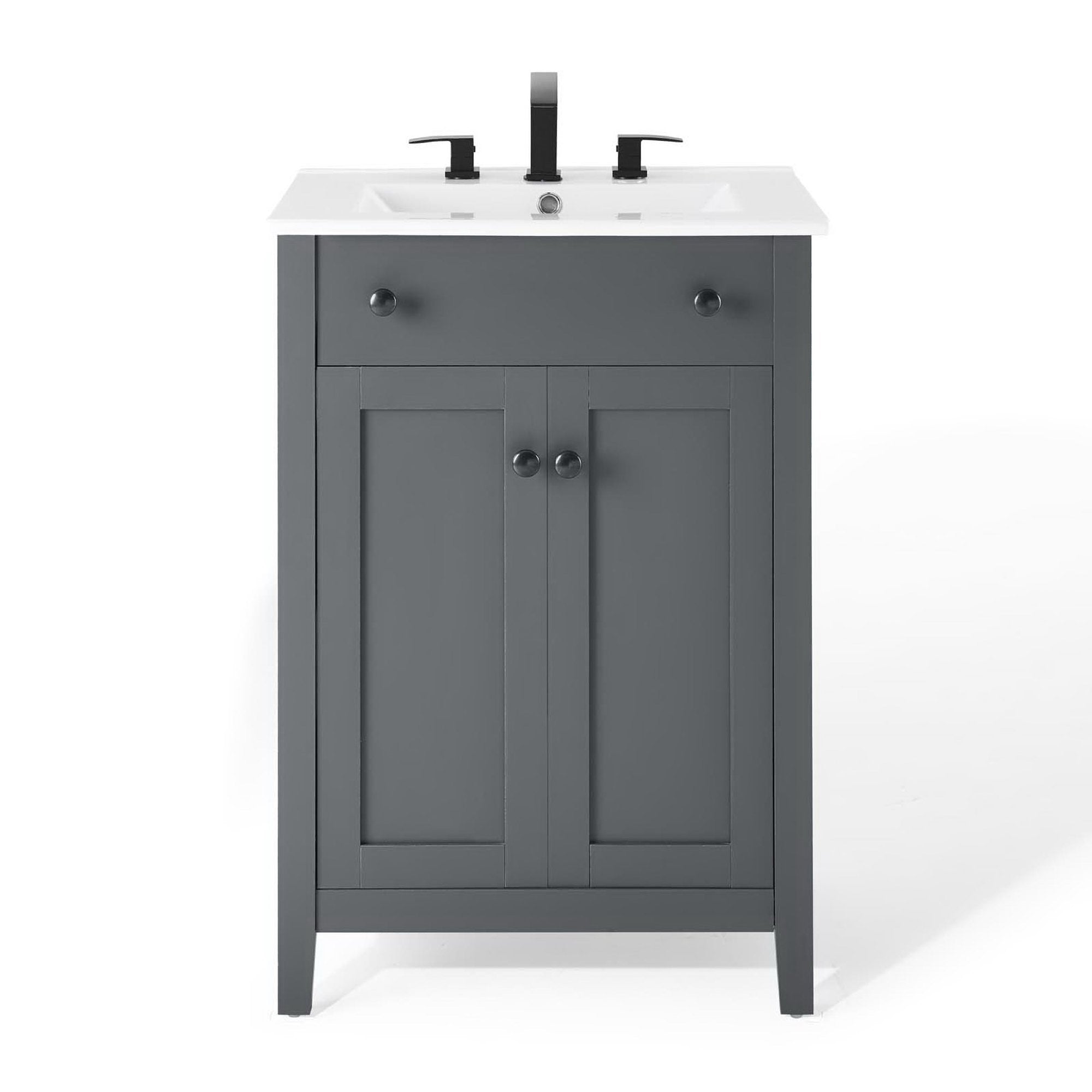 Nantucket 24" Bathroom Vanity, Gray White
