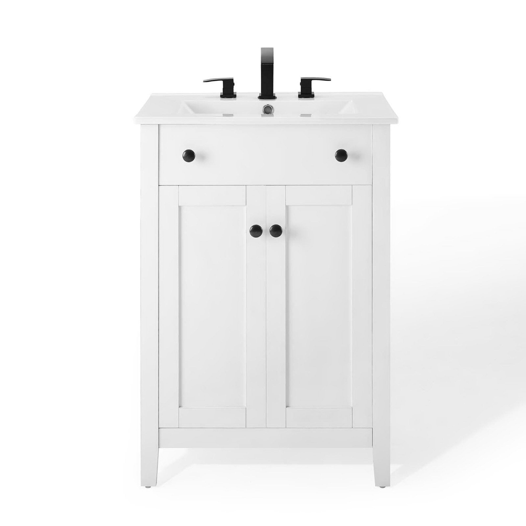 Nantucket 24" Bathroom Vanity, White White