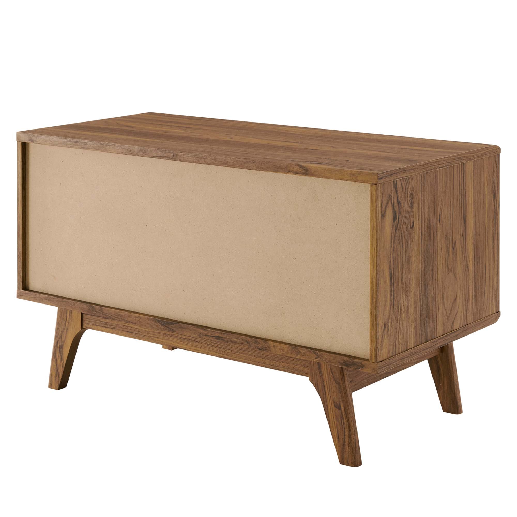 Envision Vinyl Record Display Stand, Walnut White