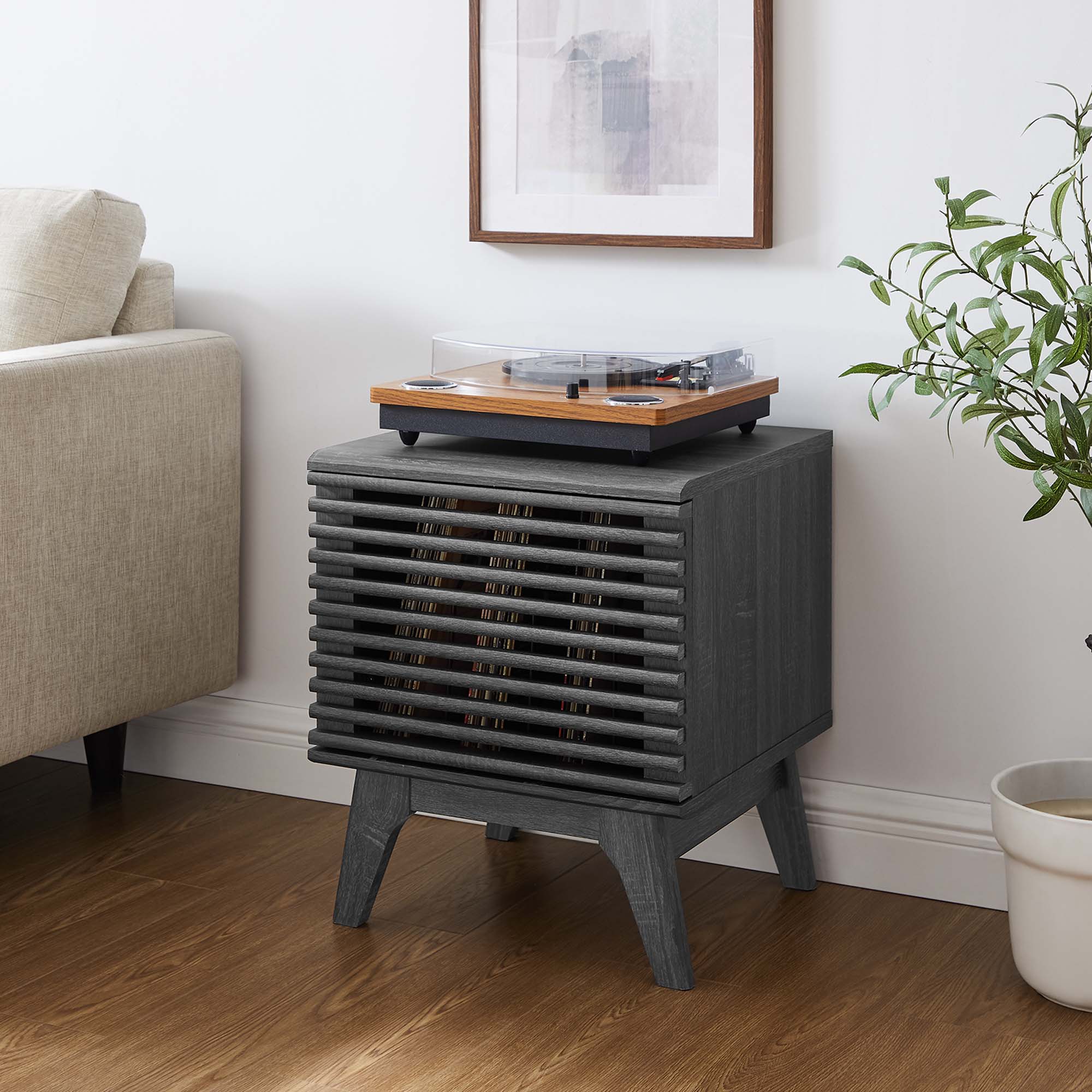 Render Vinyl Record Display Stand, Charcoal
