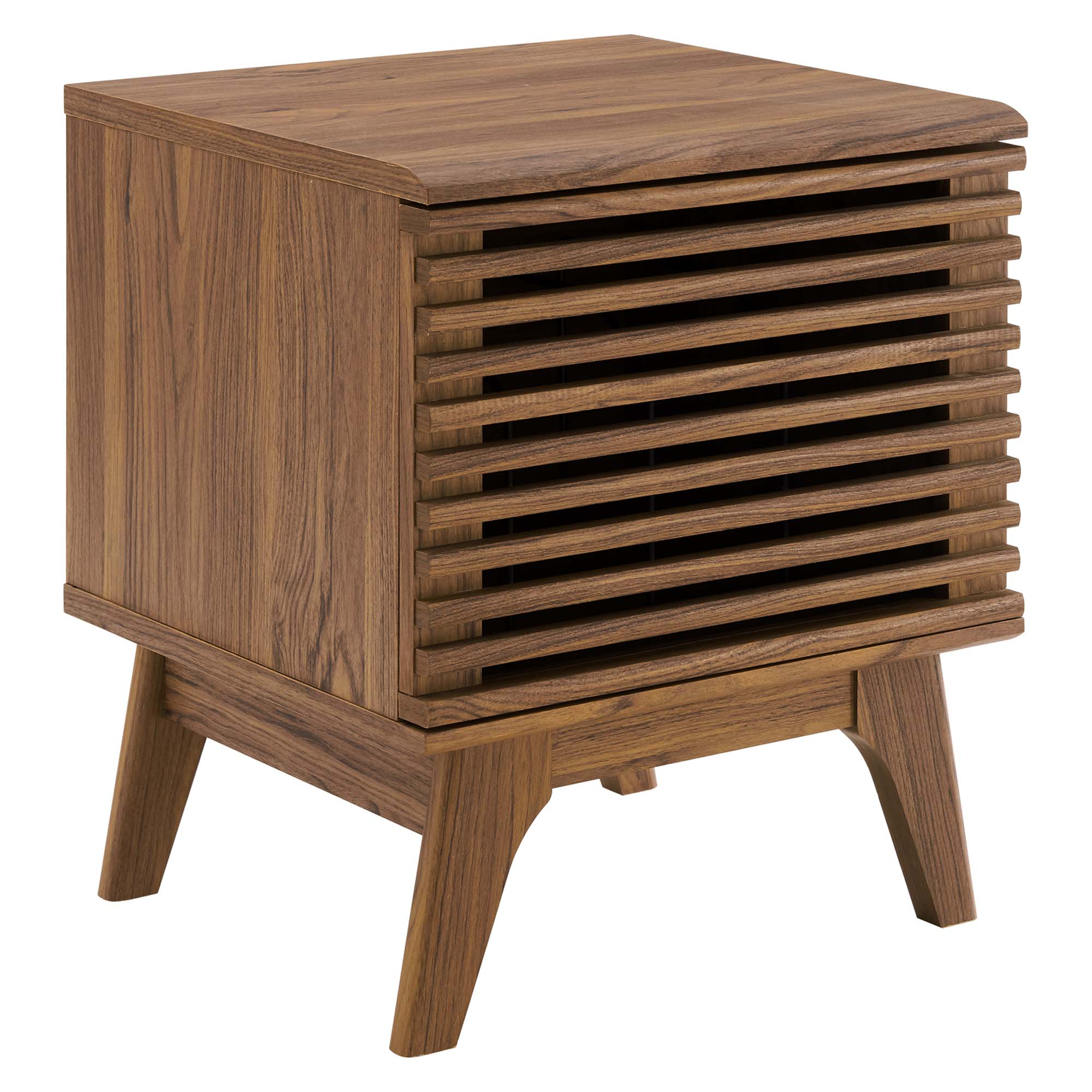Render Vinyl Record Display Stand, Walnut