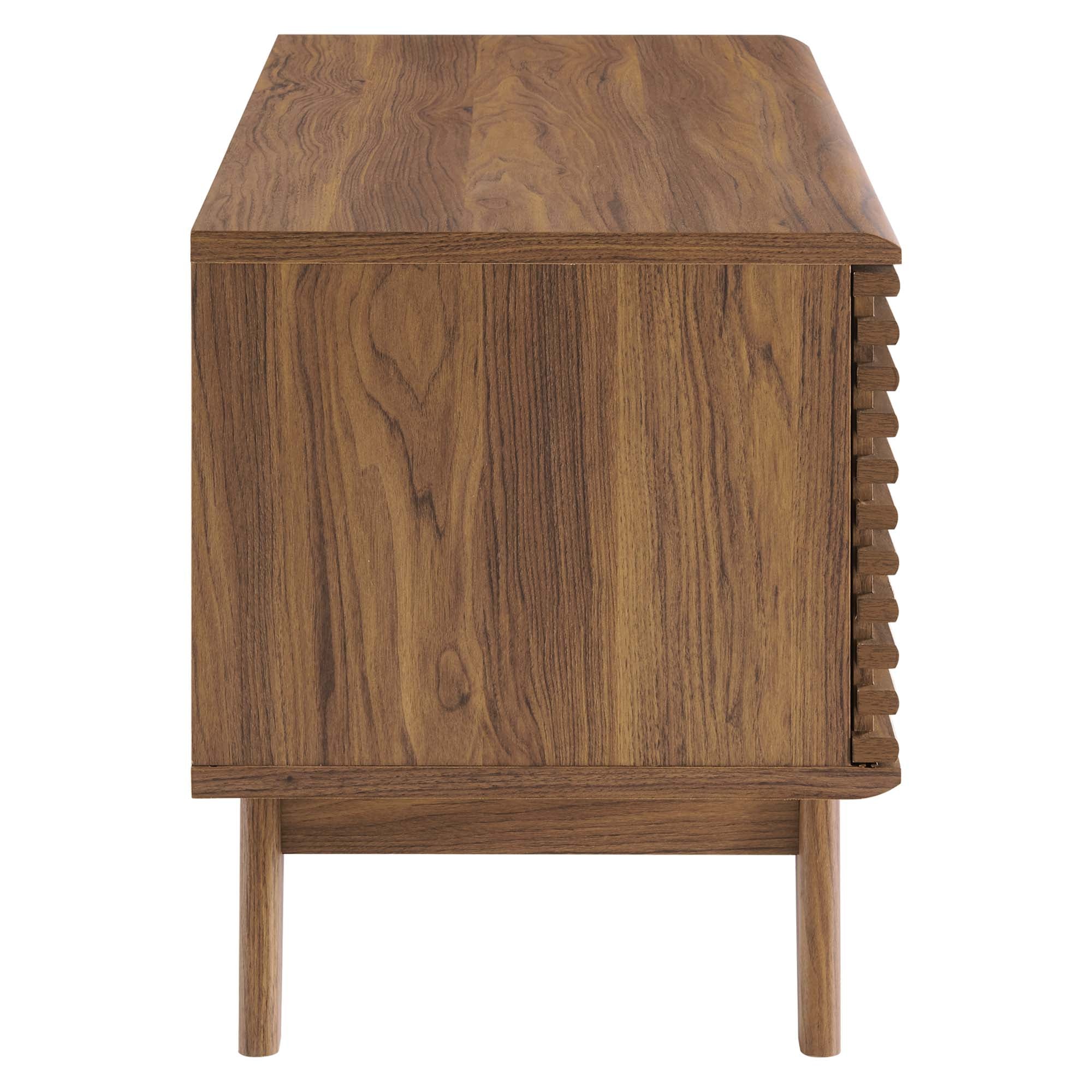 Render Vinyl Record Display Stand, Walnut