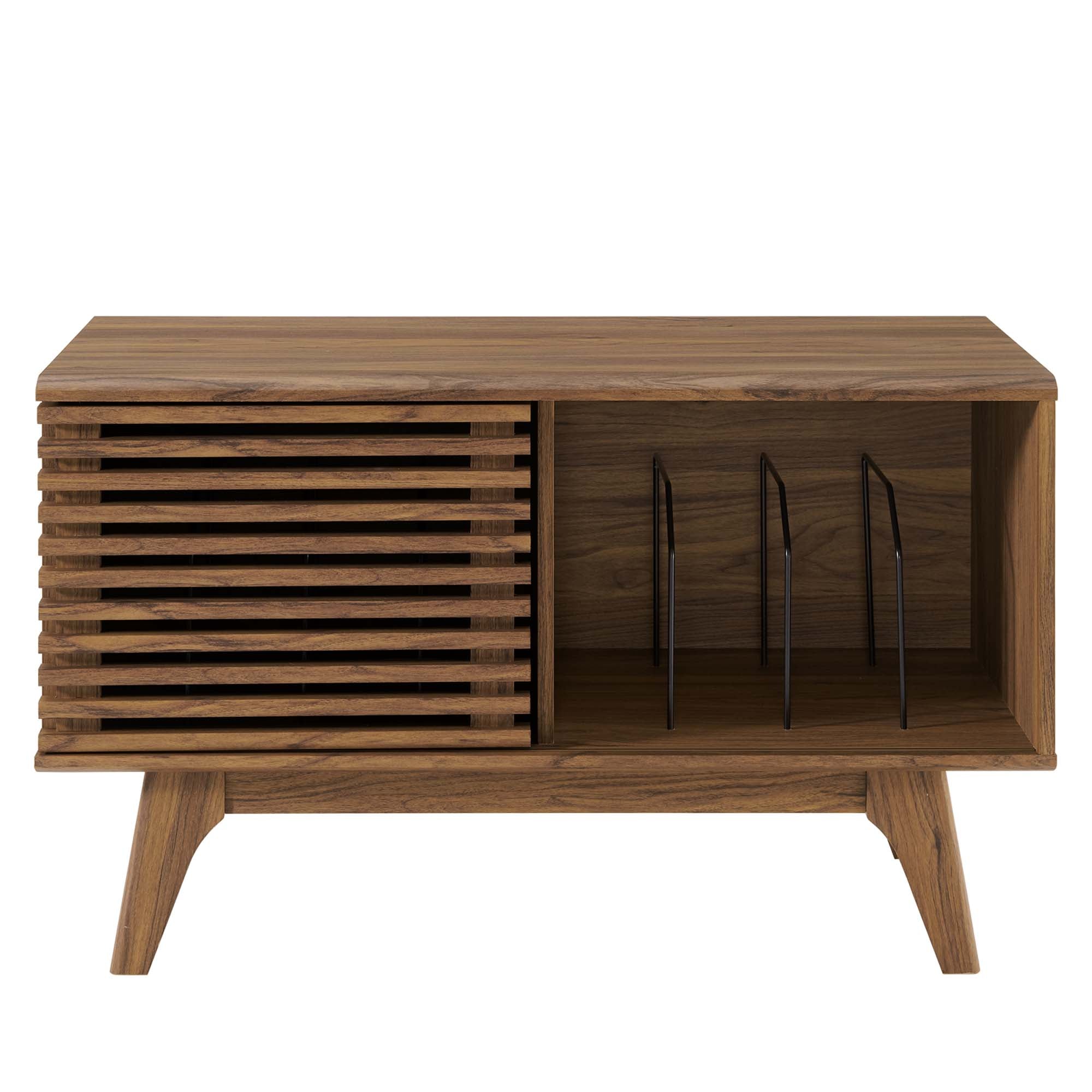 Render Vinyl Record Display Stand, Walnut