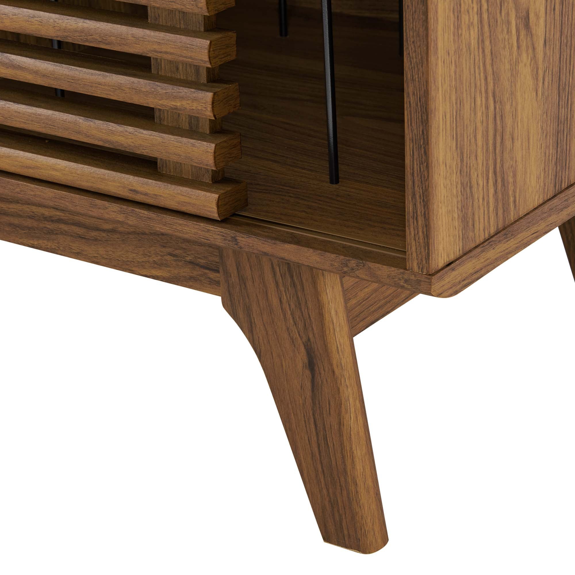 Render Vinyl Record Display Stand, Walnut