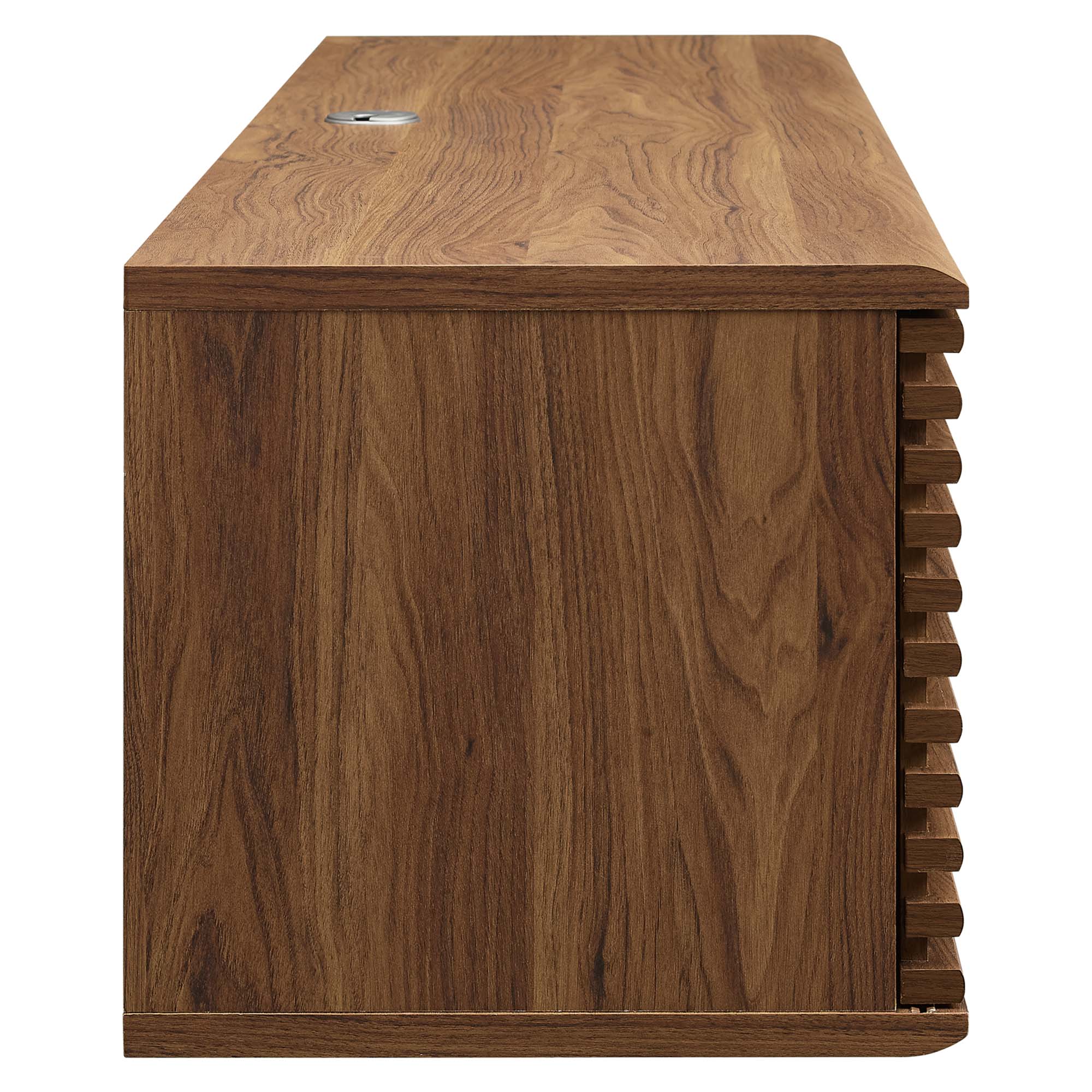 Render 60" Wall-Mount Media Console TV Stand, Walnut