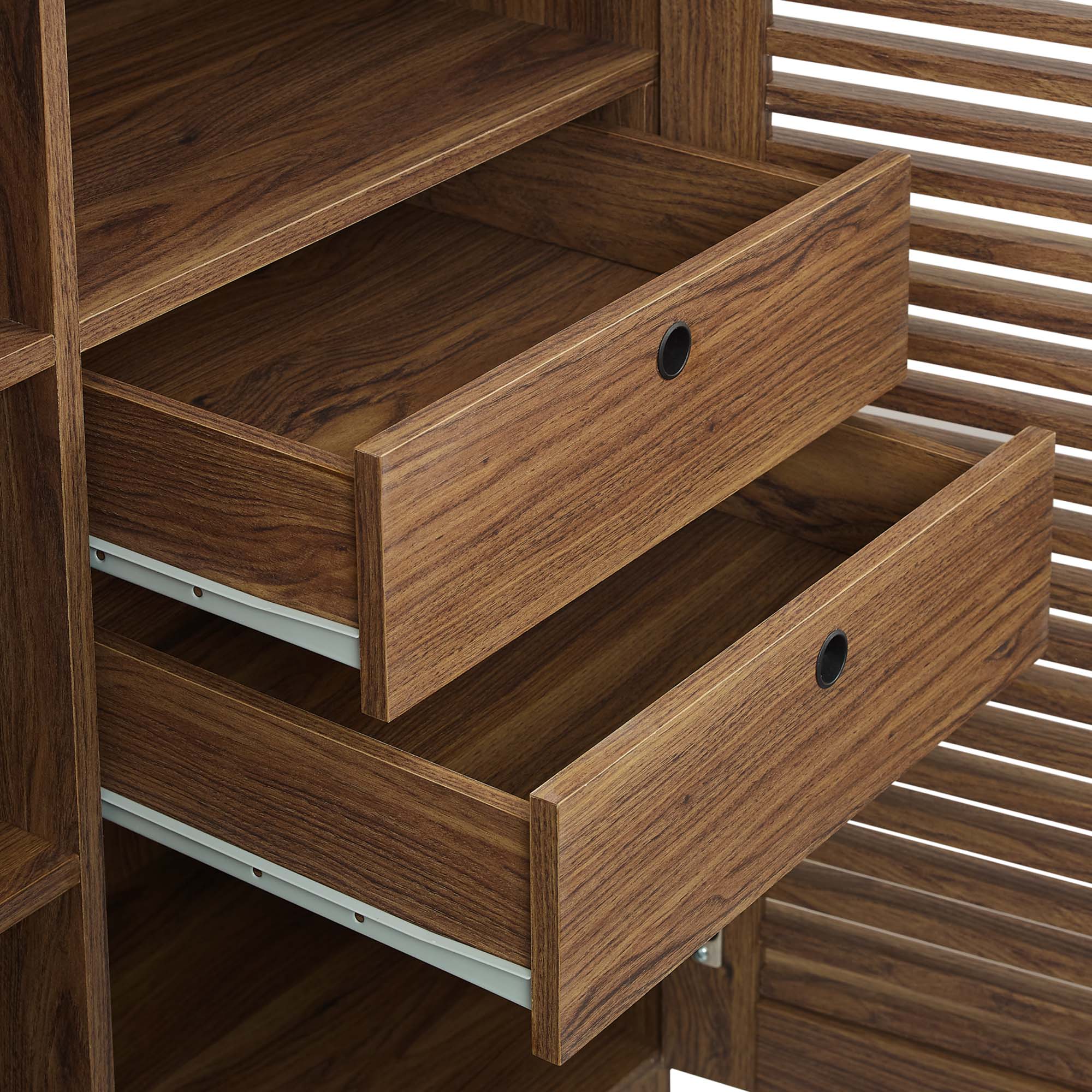 Render Bar Cabinet, Walnut