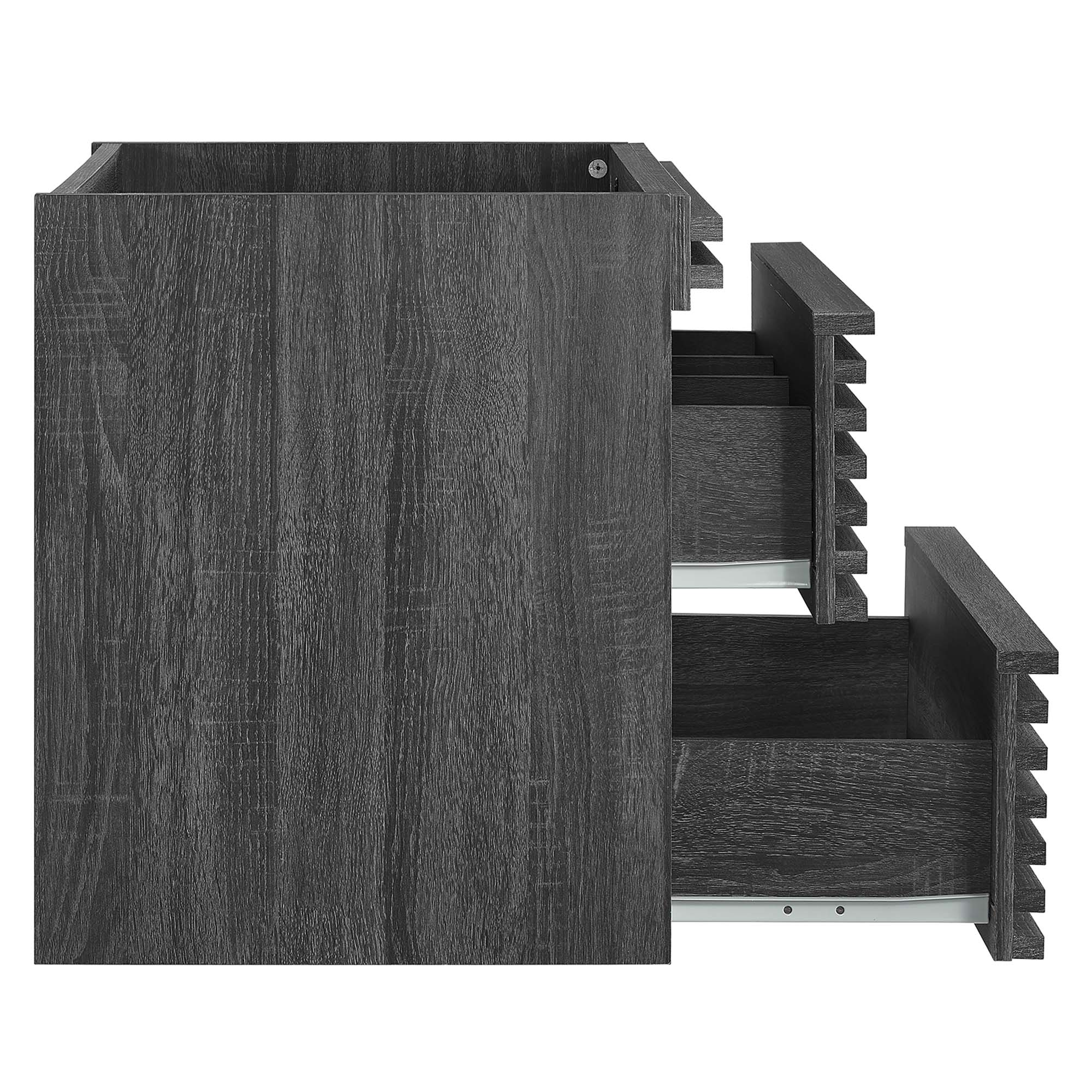 Render 24" Wall-Mount Bathroom Vanity Cabinet (Sink Basin Not Included), Charcoal