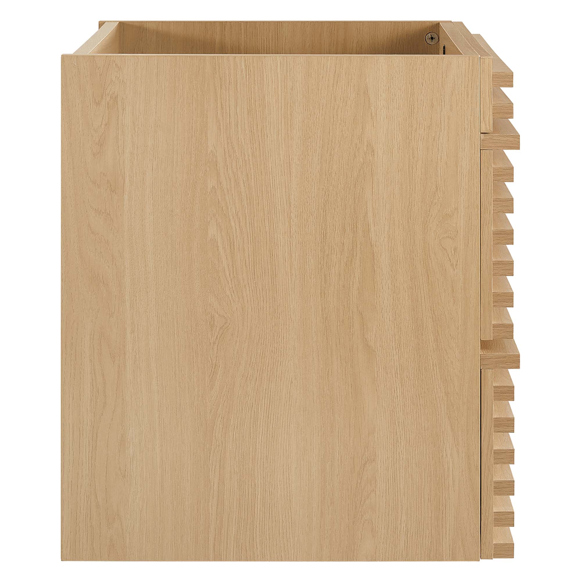 Render 24" Wall-Mount Bathroom Vanity Cabinet (Sink Basin Not Included), Oak