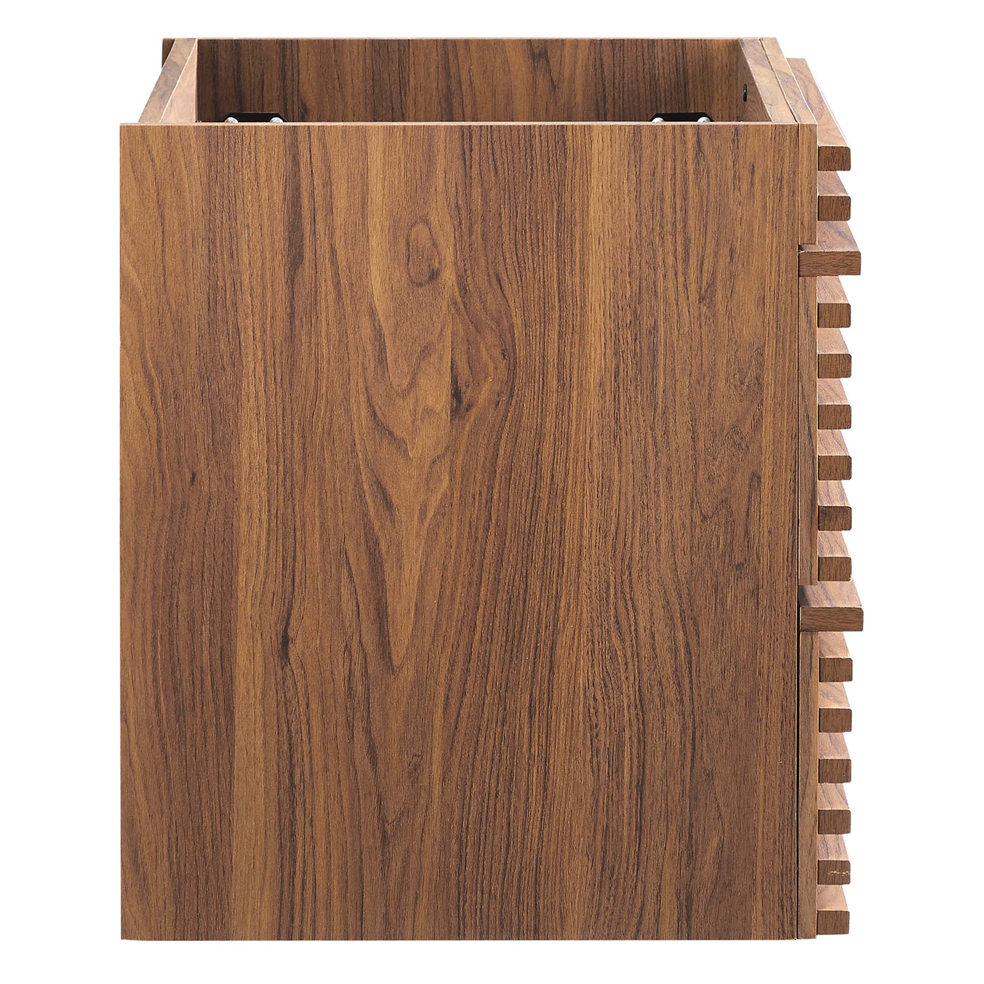 Render 24" Wall-Mount Bathroom Vanity Cabinet (Sink Basin Not Included), Walnut