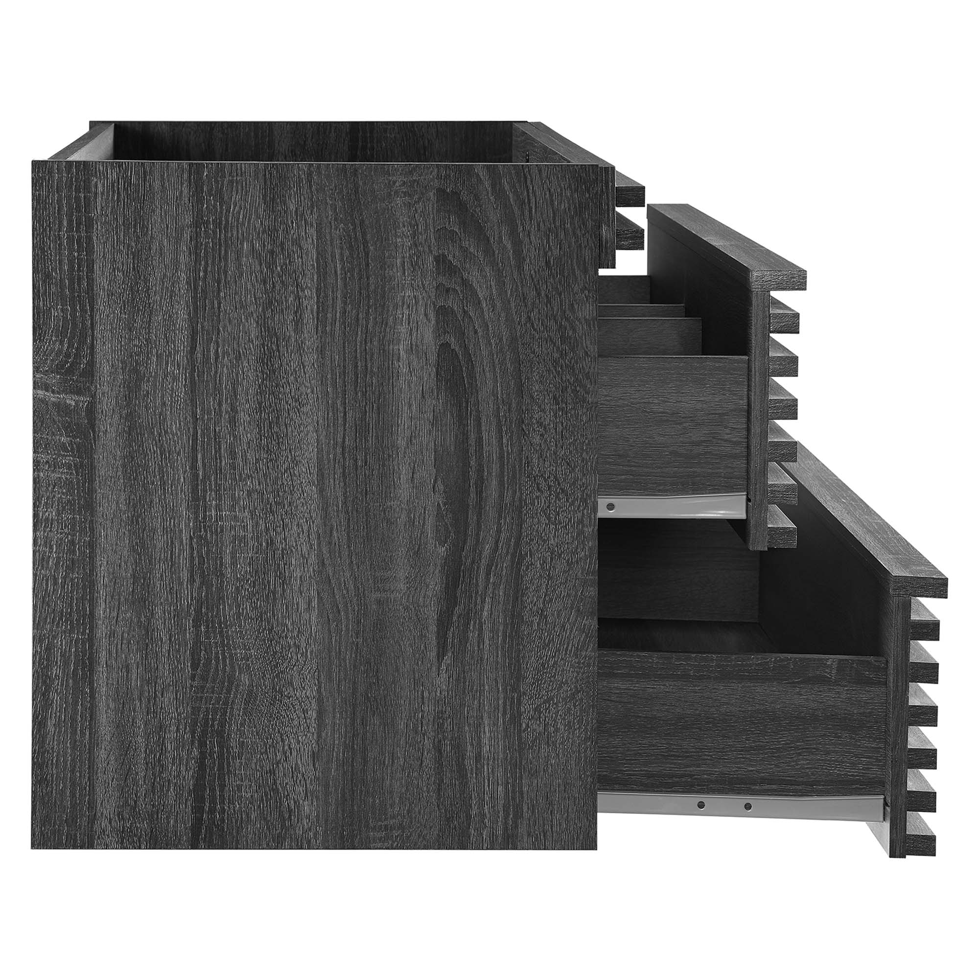 Render 36" Wall-Mount Bathroom Vanity Cabinet (Sink Basin Not Included), Charcoal