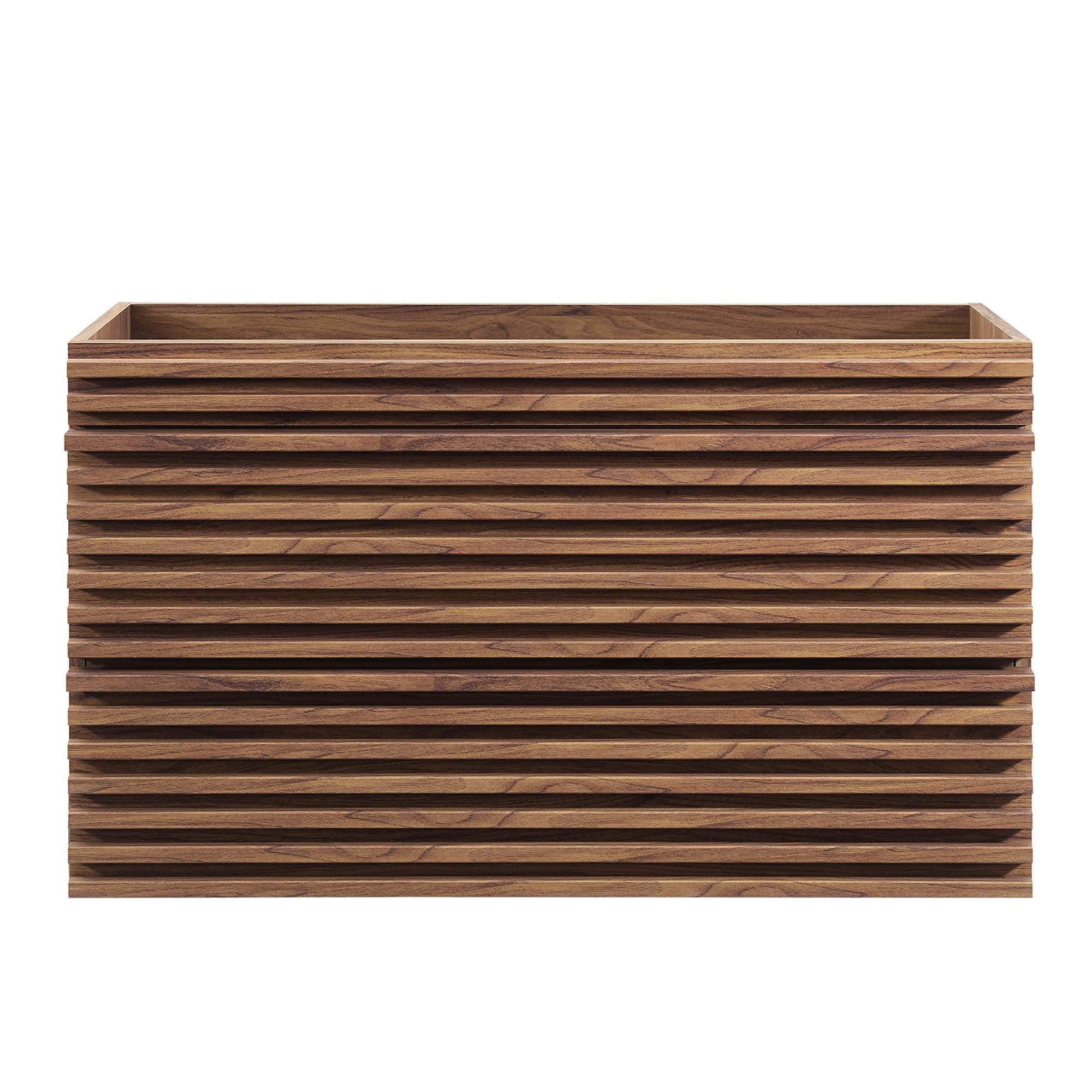 Render 36" Wall-Mount Bathroom Vanity Cabinet (Sink Basin Not Included), Walnut