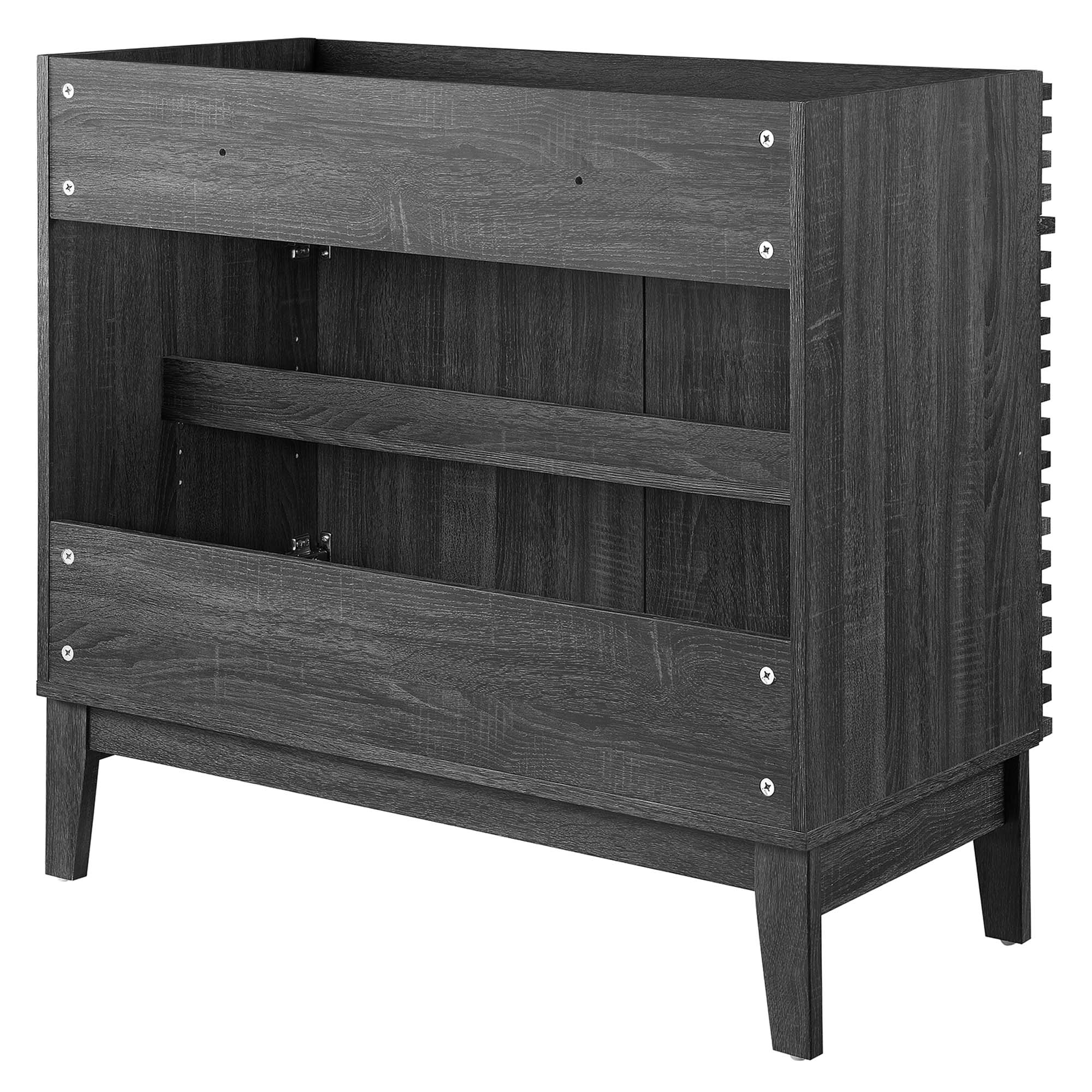 Render 36" Bathroom Vanity Cabinet, Charcoal