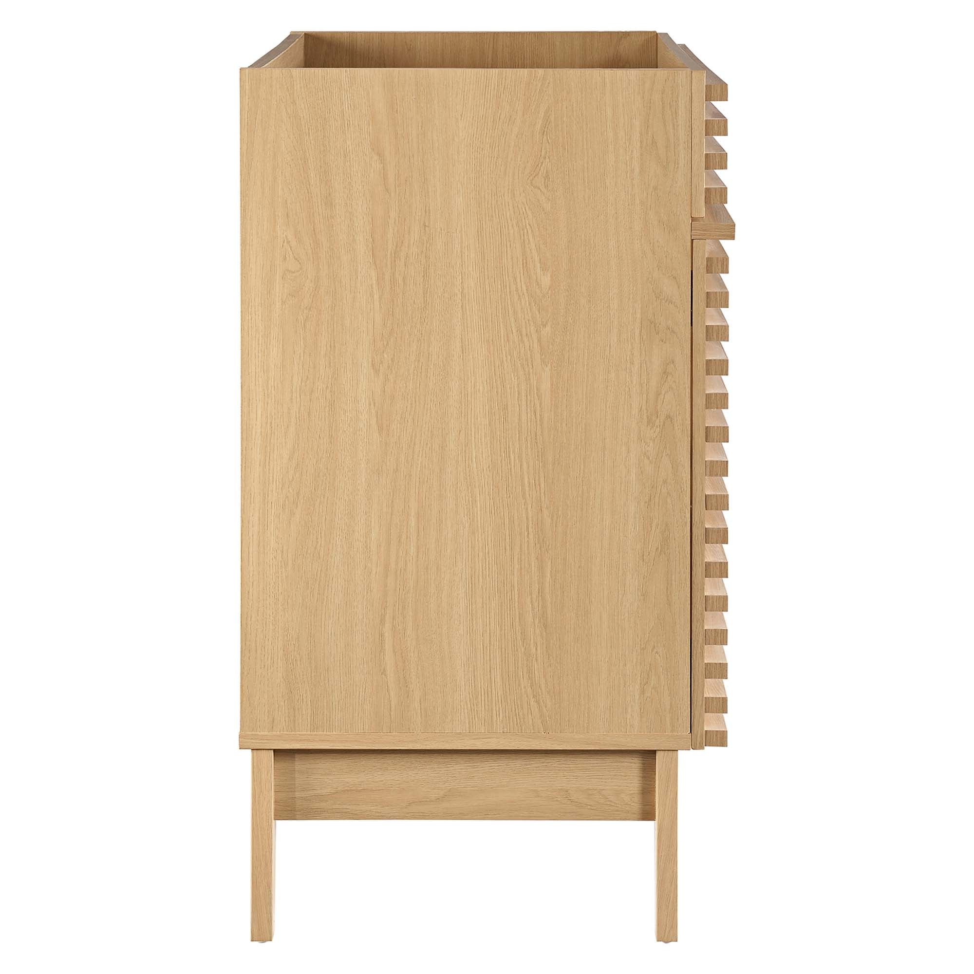 Render 36" Bathroom Vanity Cabinet, Oak