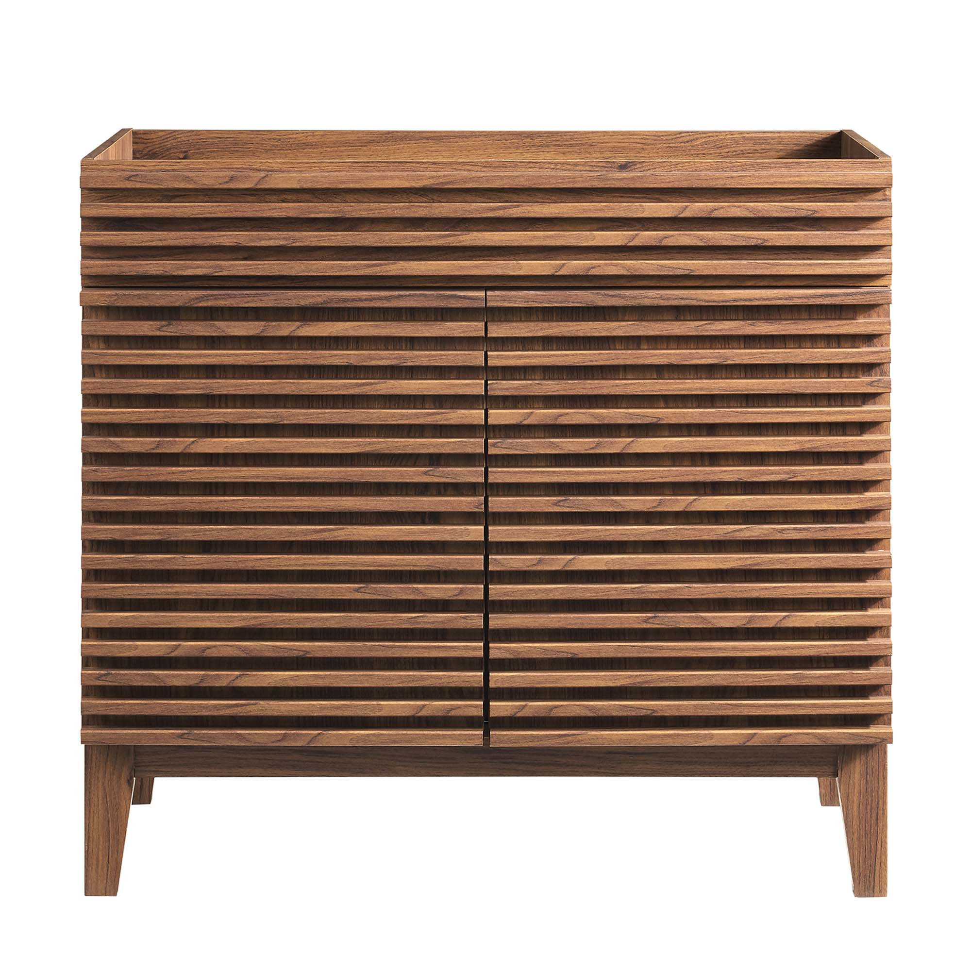 Render 36" Bathroom Vanity Cabinet, Walnut