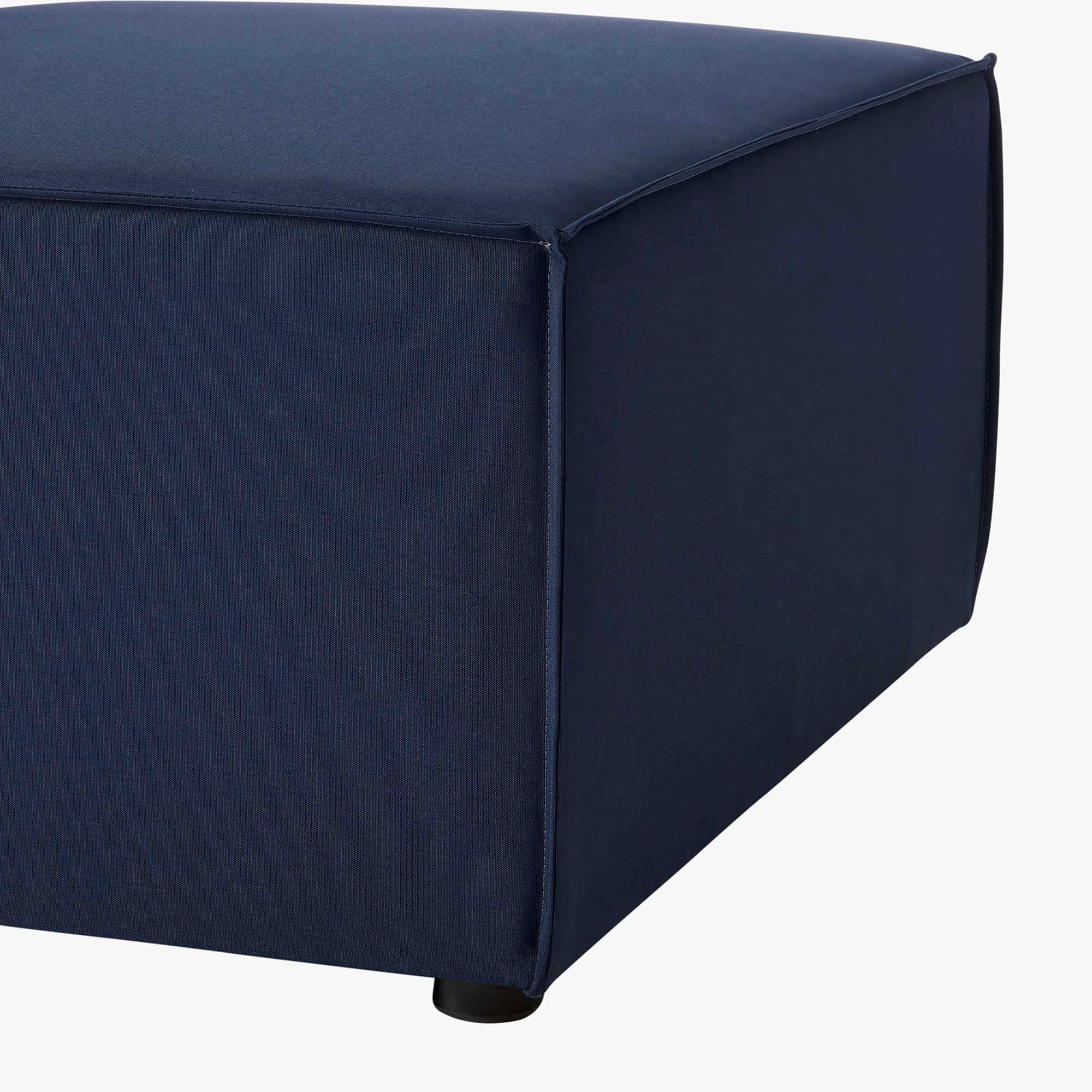 Saybrook 3-Piece Outdoor Patio Upholstered Sectional Sofa, Navy