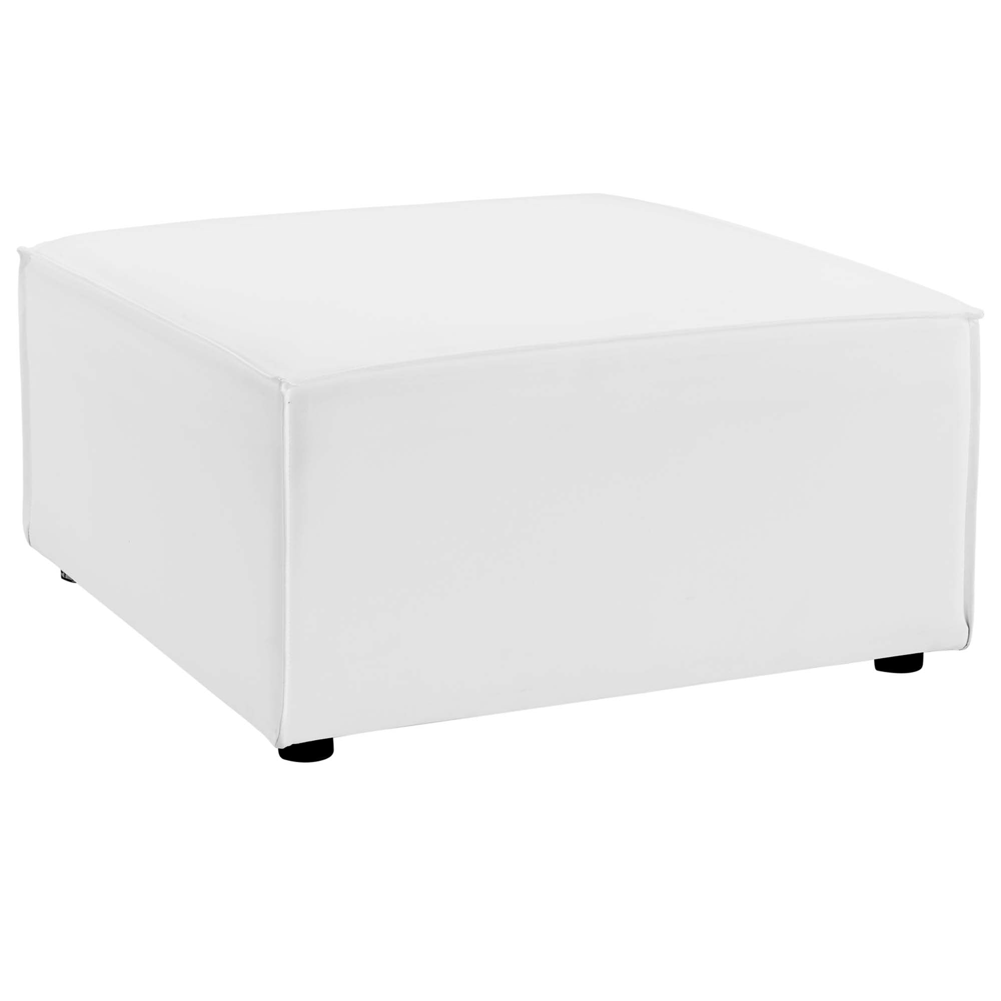 Saybrook 4-Piece Outdoor Patio Upholstered Sectional Sofa, White