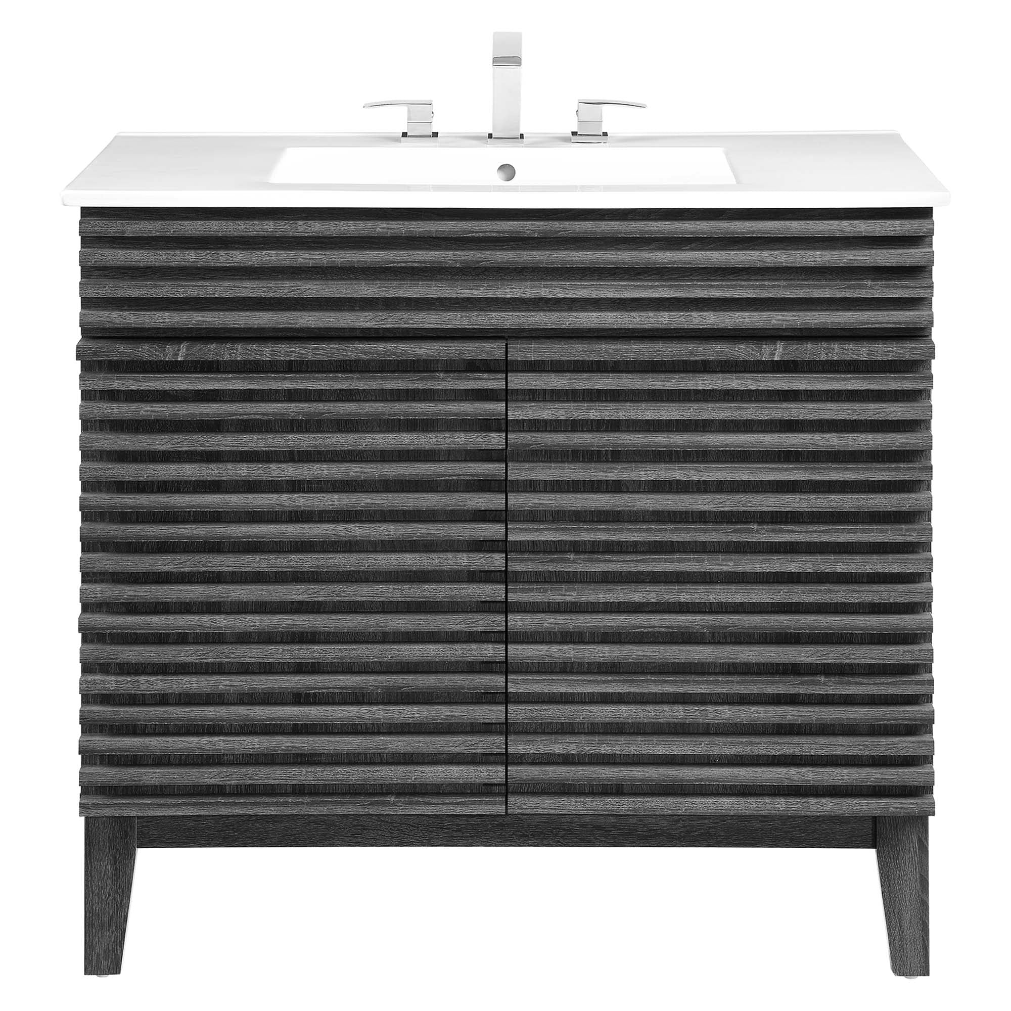 Render 36" Bathroom Vanity, Charcoal White