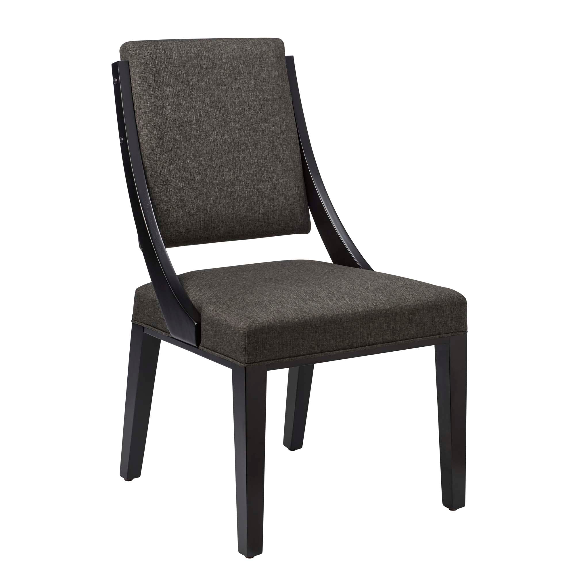 Cambridge Upholstered Fabric Dining Chairs Set of 2, Gray