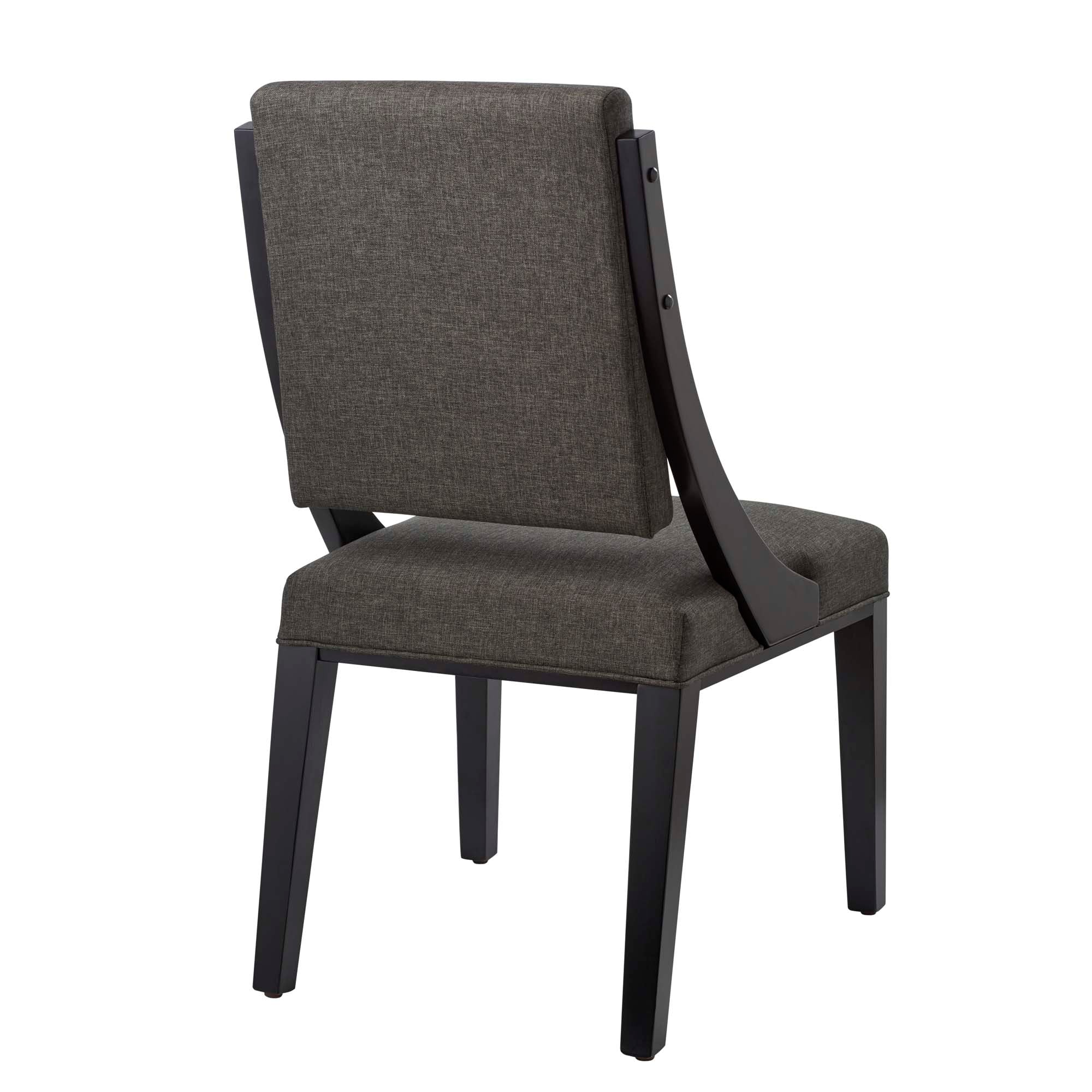 Cambridge Upholstered Fabric Dining Chairs Set of 2, Gray