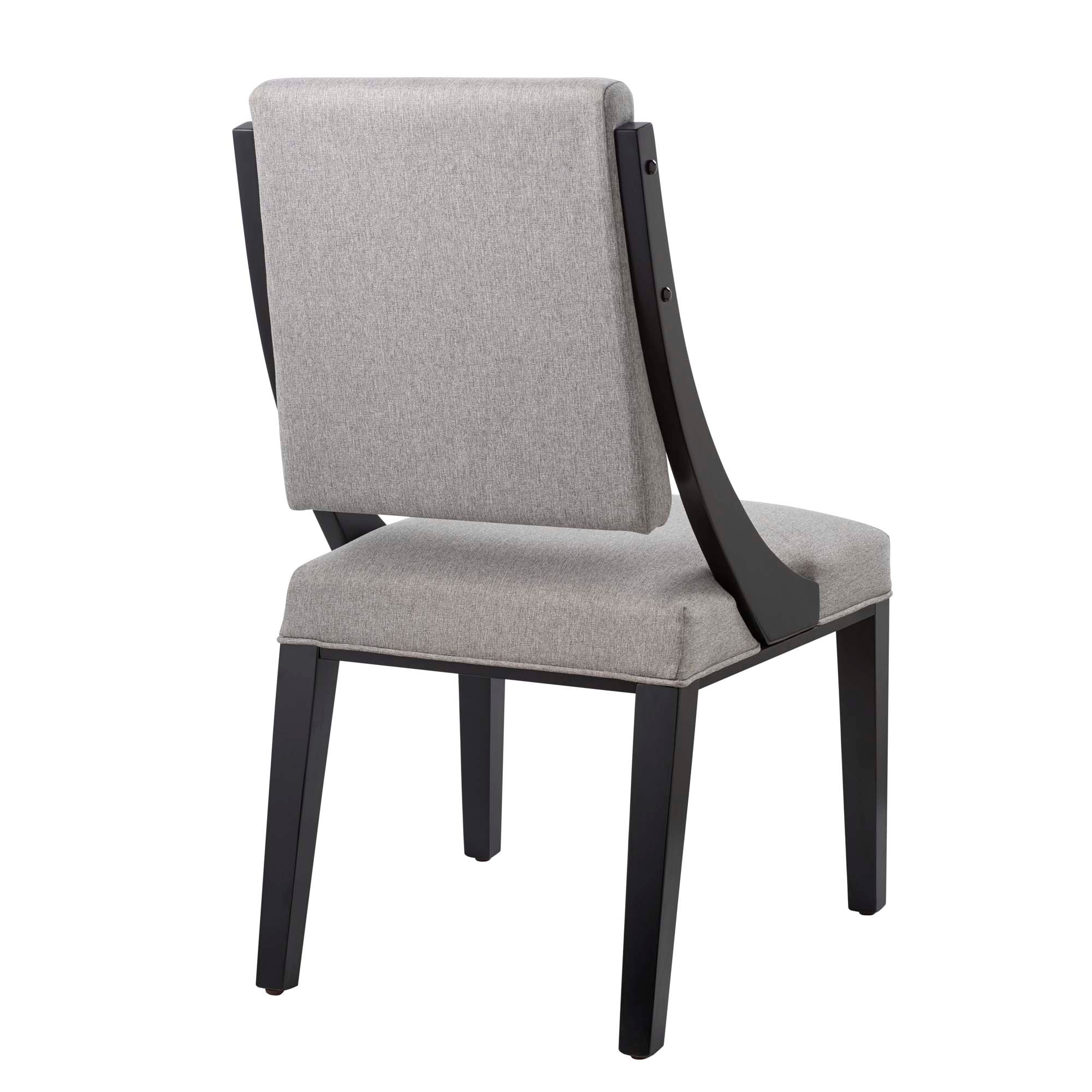 Cambridge Upholstered Fabric Dining Chairs Set of 2, Light Gray