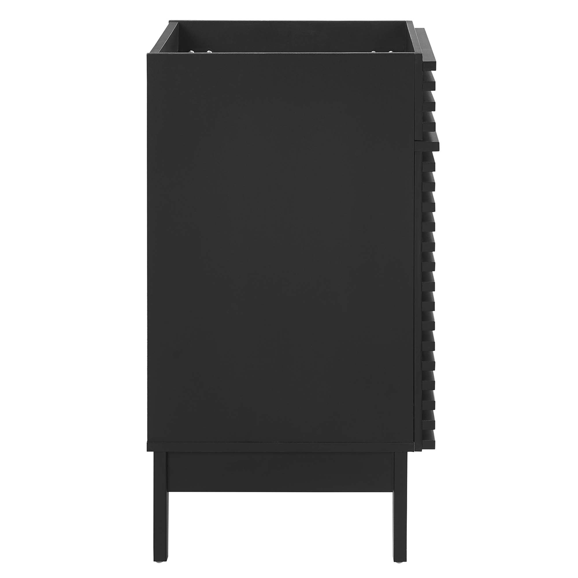 Render 24" Bathroom Vanity Cabinet (Sink Basin Not Included), Black