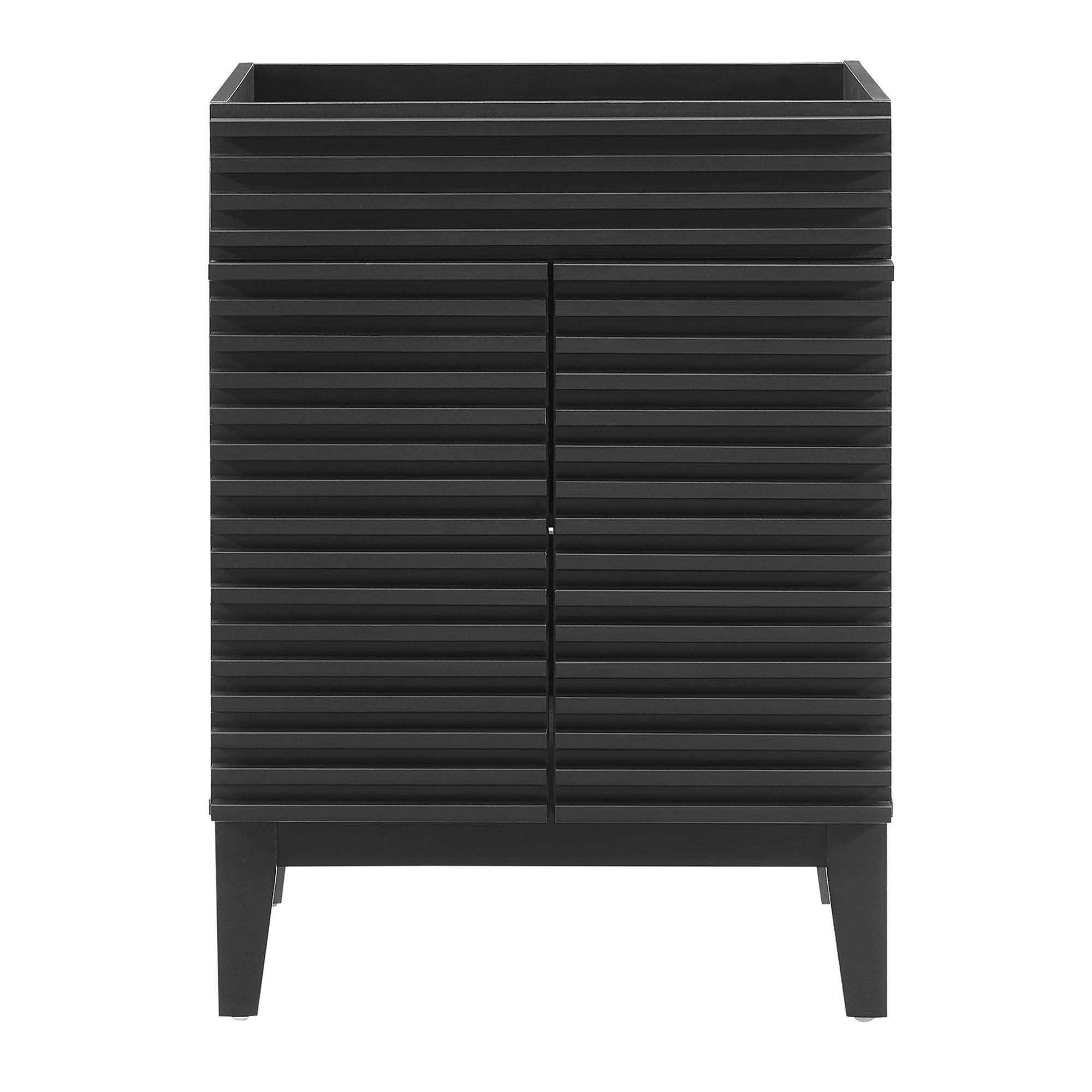 Render 24" Bathroom Vanity Cabinet (Sink Basin Not Included), Black