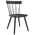Sutter Wood Dining Side Chair, Black