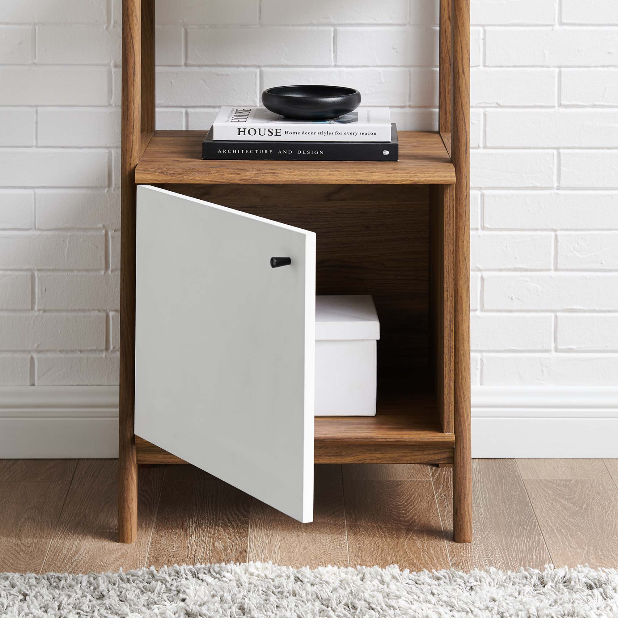 Bixby 21" Bookshelf, Walnut White