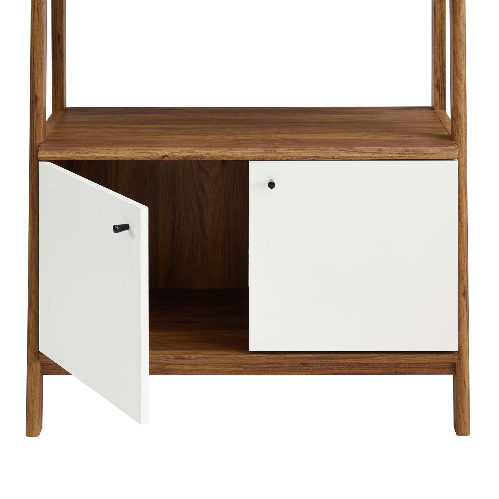 Bixby 33" Bookshelf, Walnut White