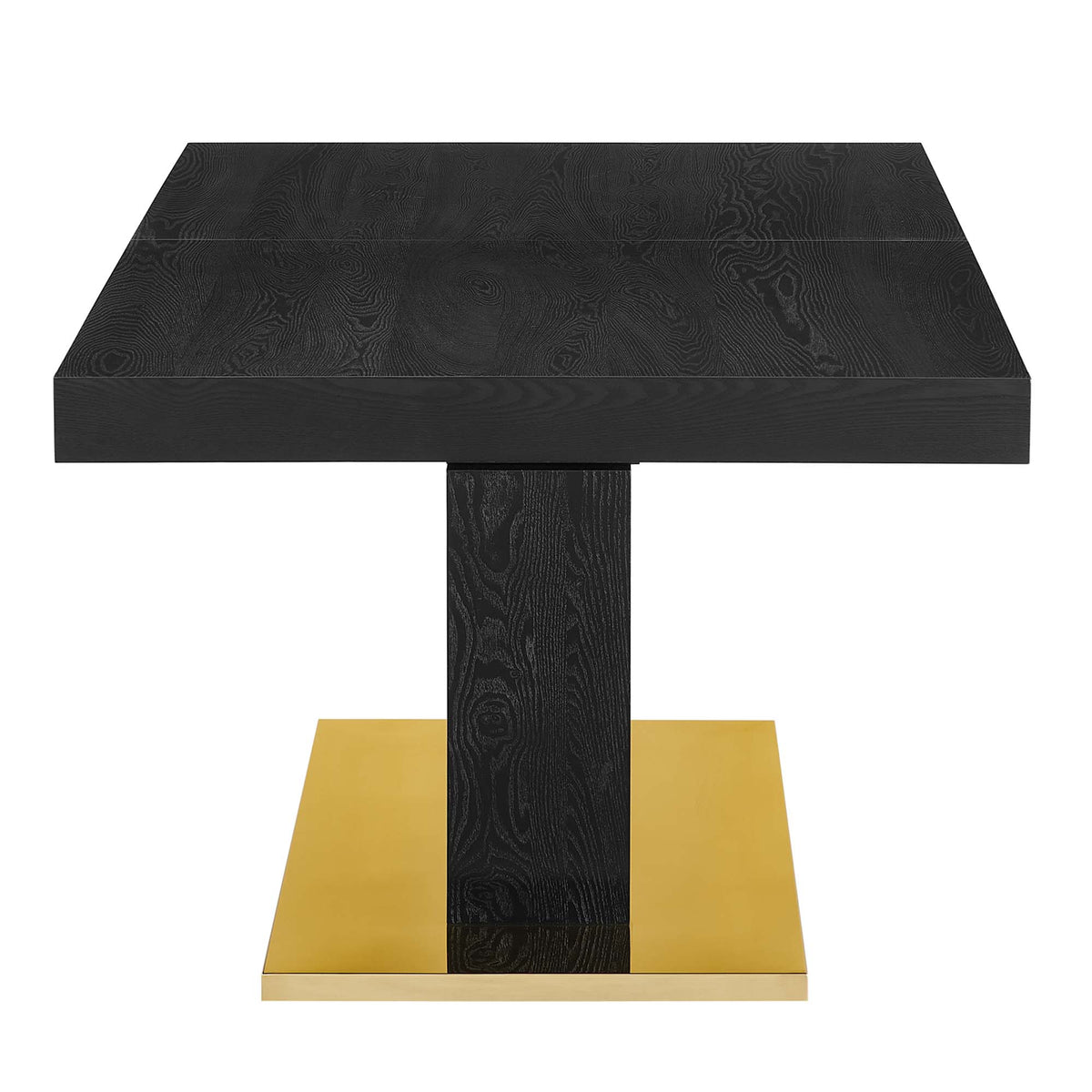 Vector Expandable Dining Table, Black Gold