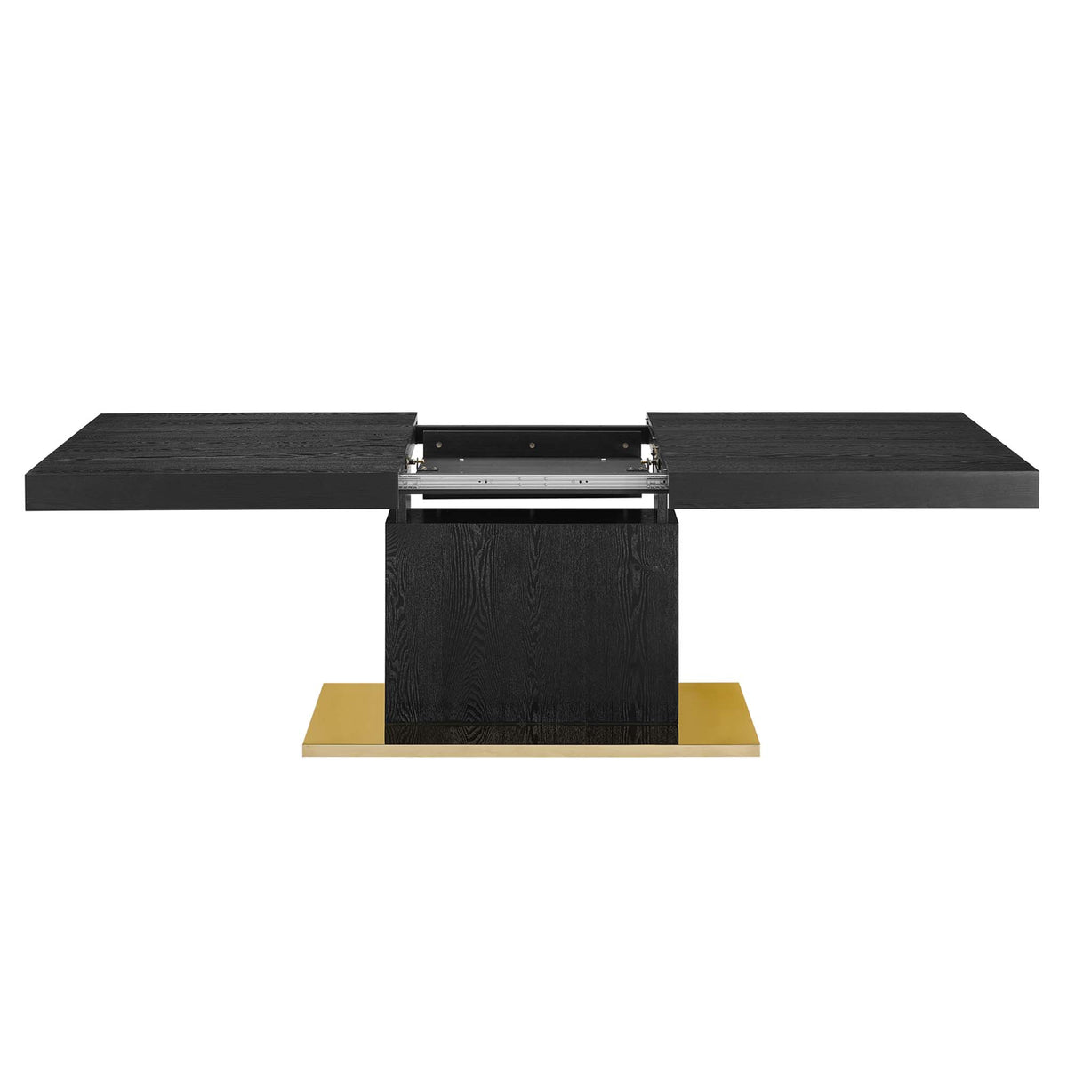 Vector Expandable Dining Table, Black Gold