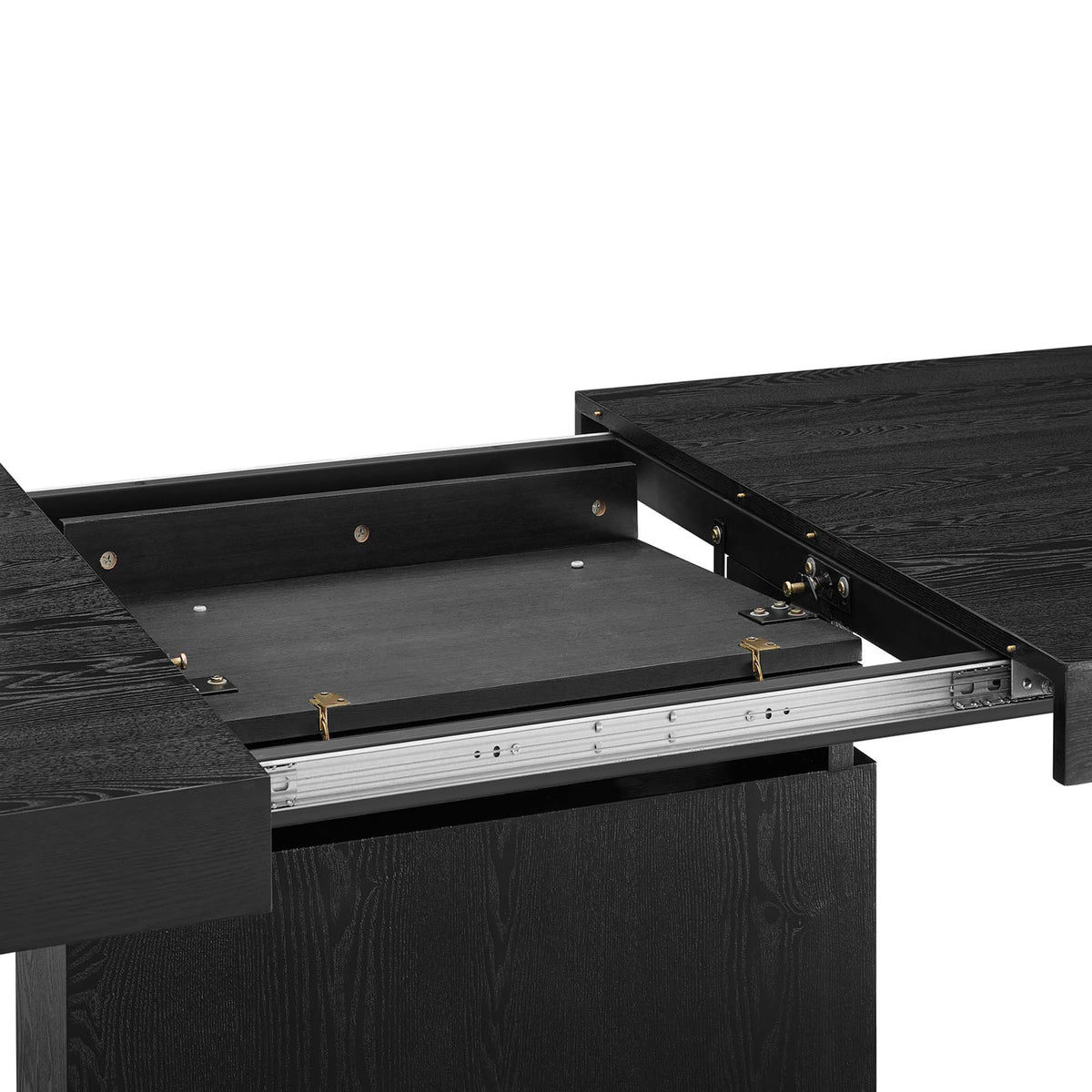 Vector Expandable Dining Table, Black Gold
