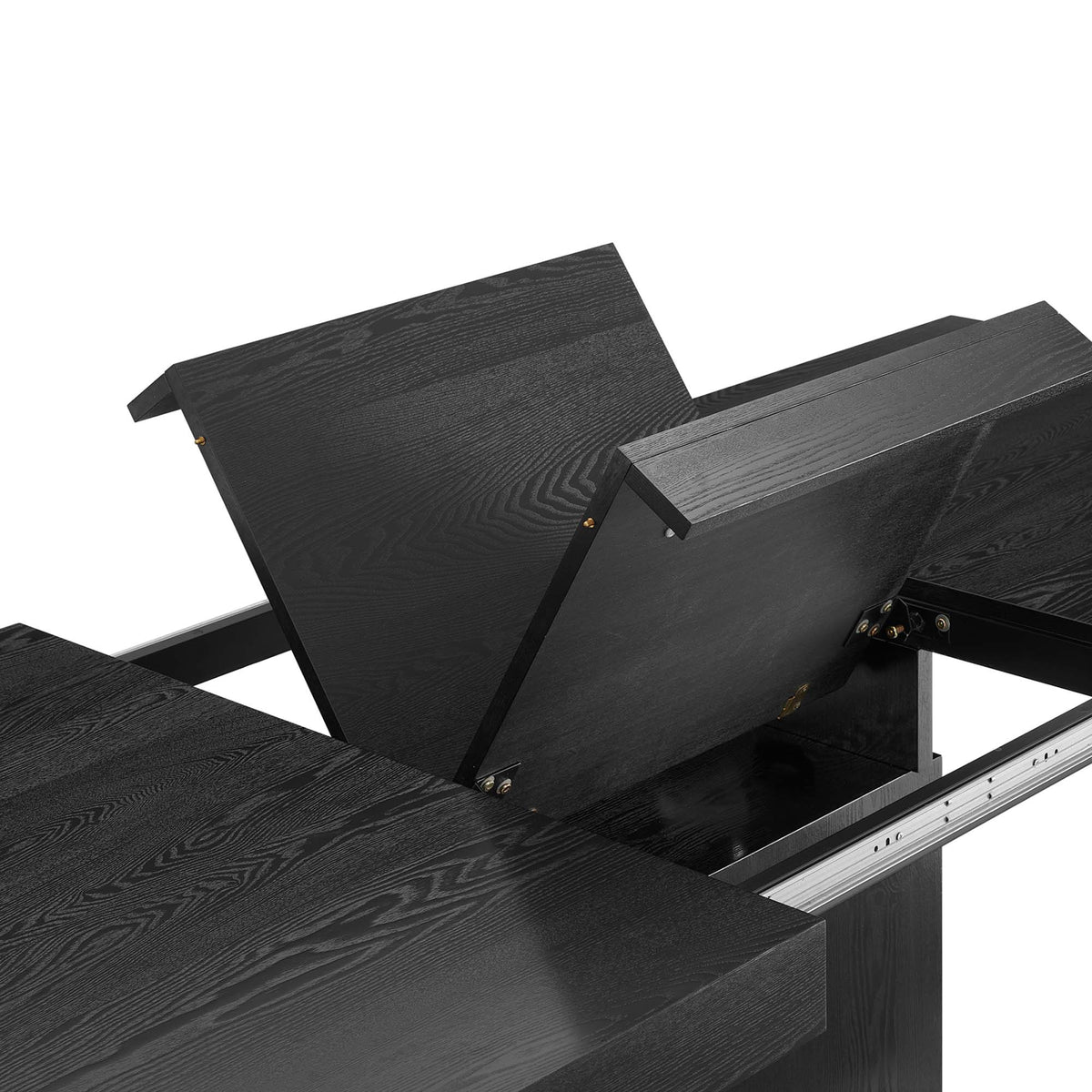 Vector Expandable Dining Table, Black Gold