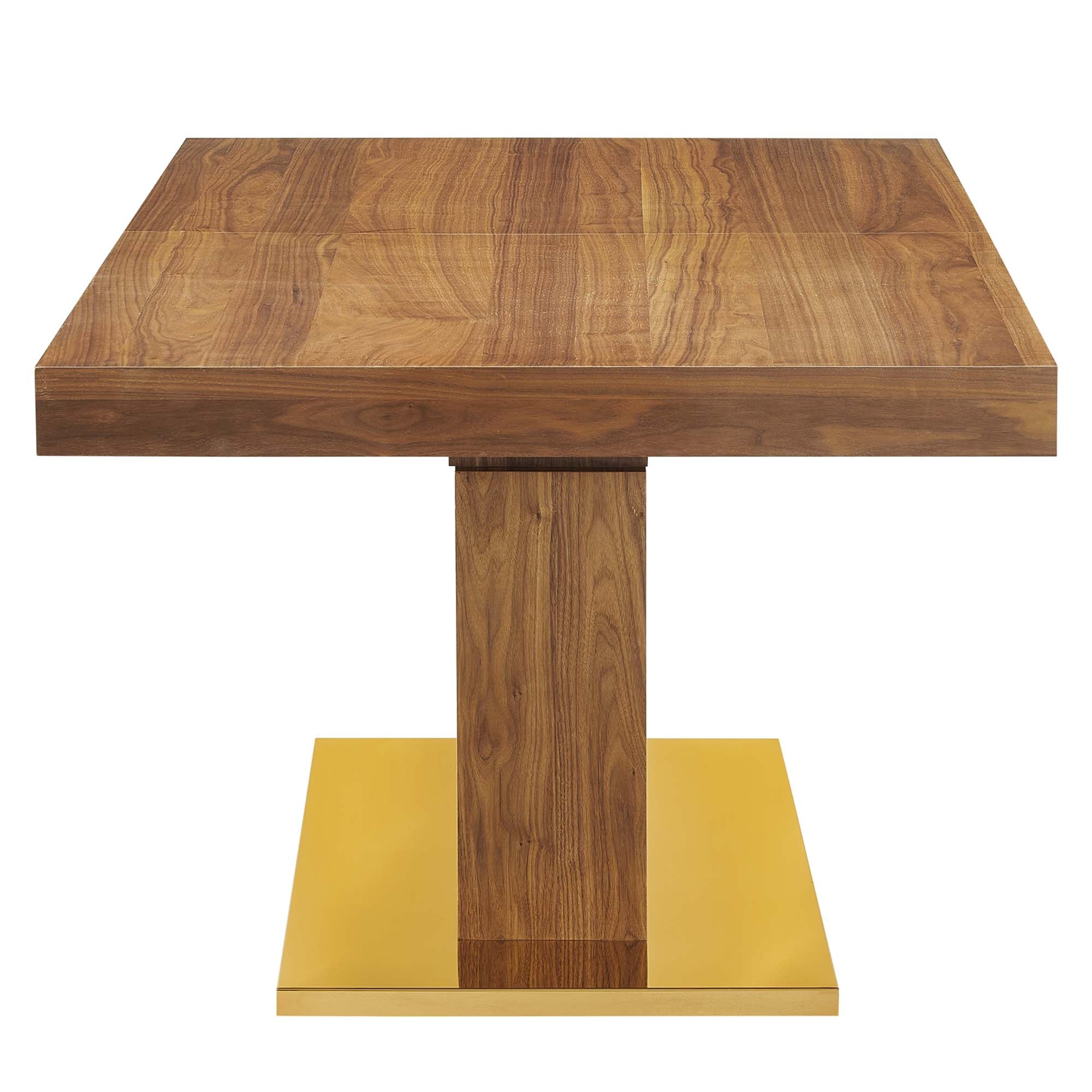 Vector Expandable Dining Table, Walnut Gold