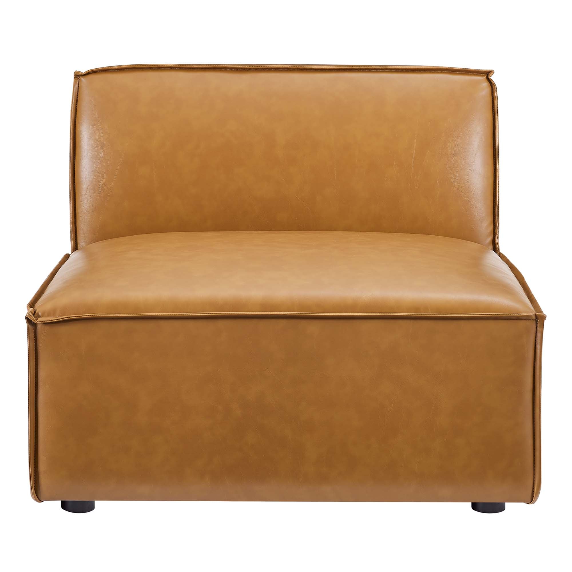 Restore 3-Piece Vegan Leather Sofa, Tan