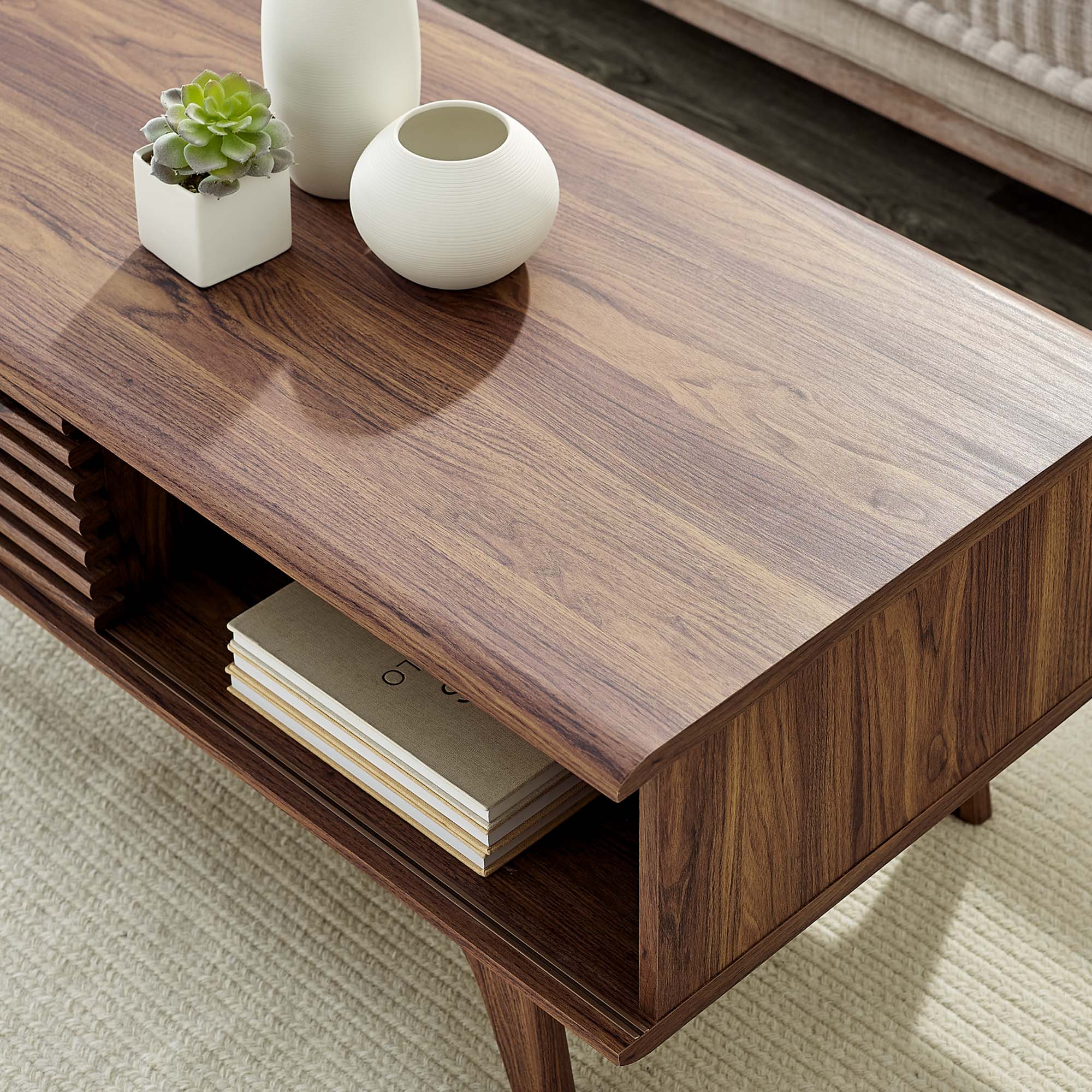 Render Coffee Table, Walnut