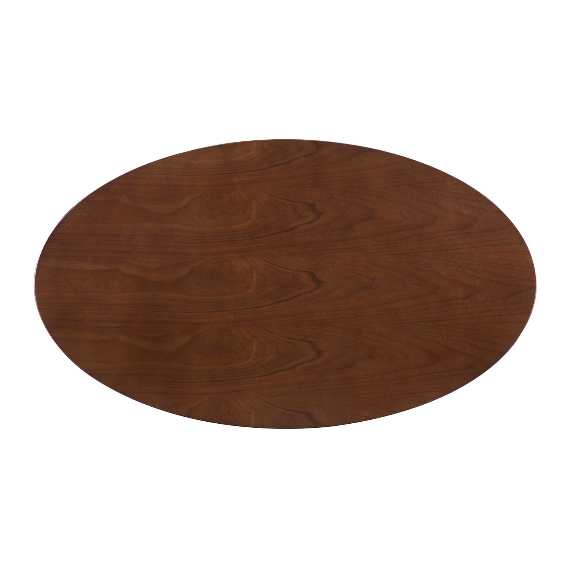 Verne 48" Oval Dining Table, Gold Walnut
