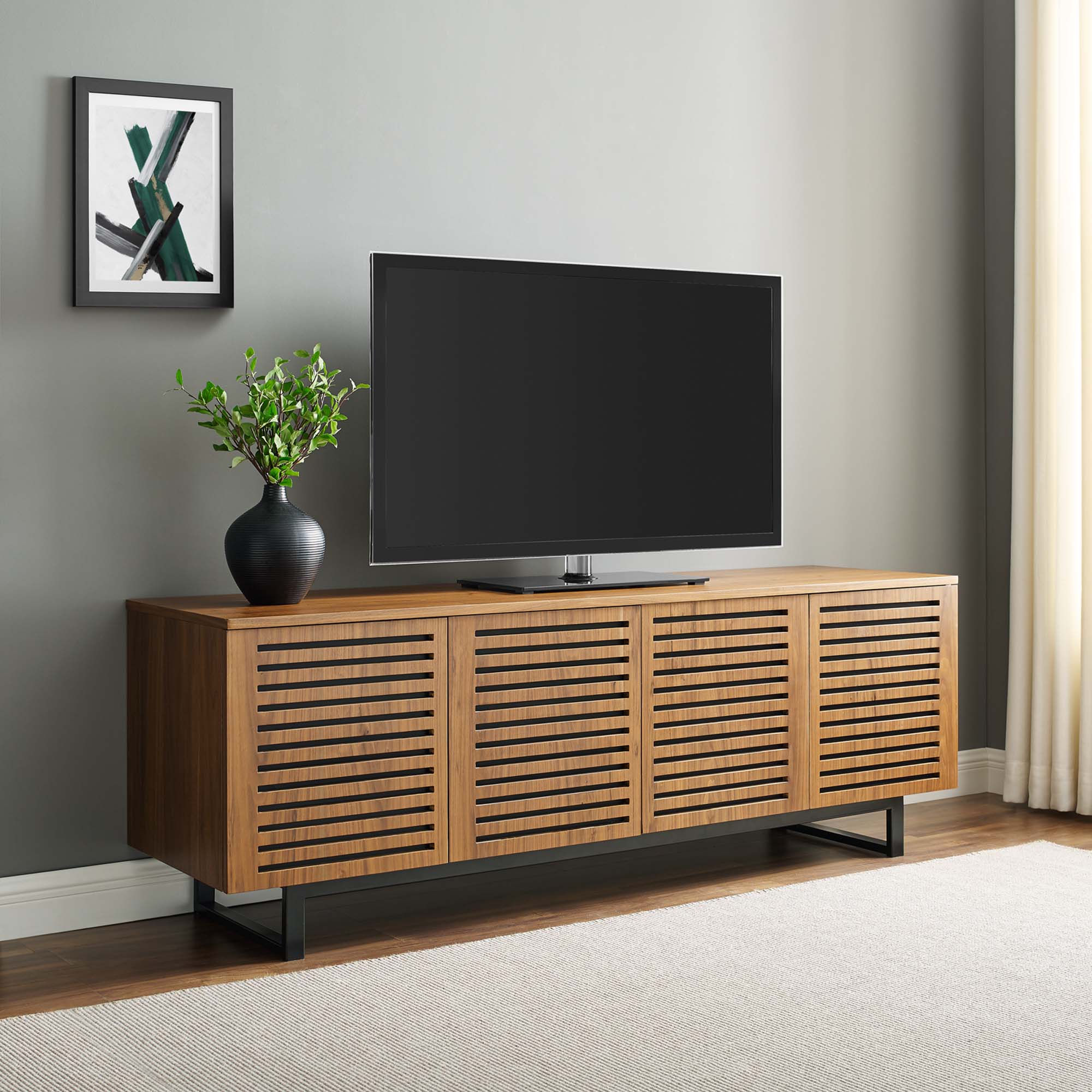 Parker 73" TV Stand, Walnut