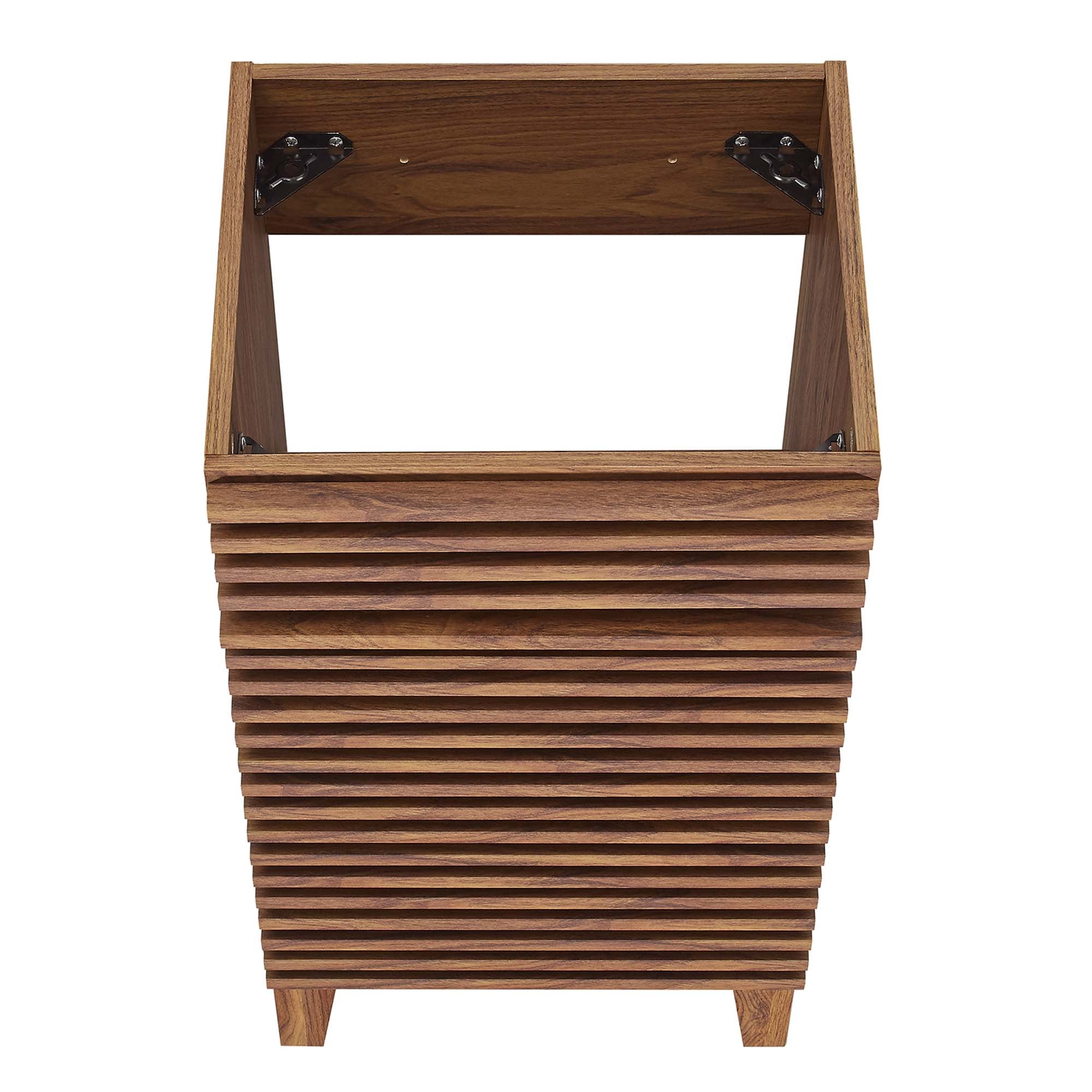 Render 18" Bathroom Vanity Cabinet (Sink Basin Not Included), Walnut