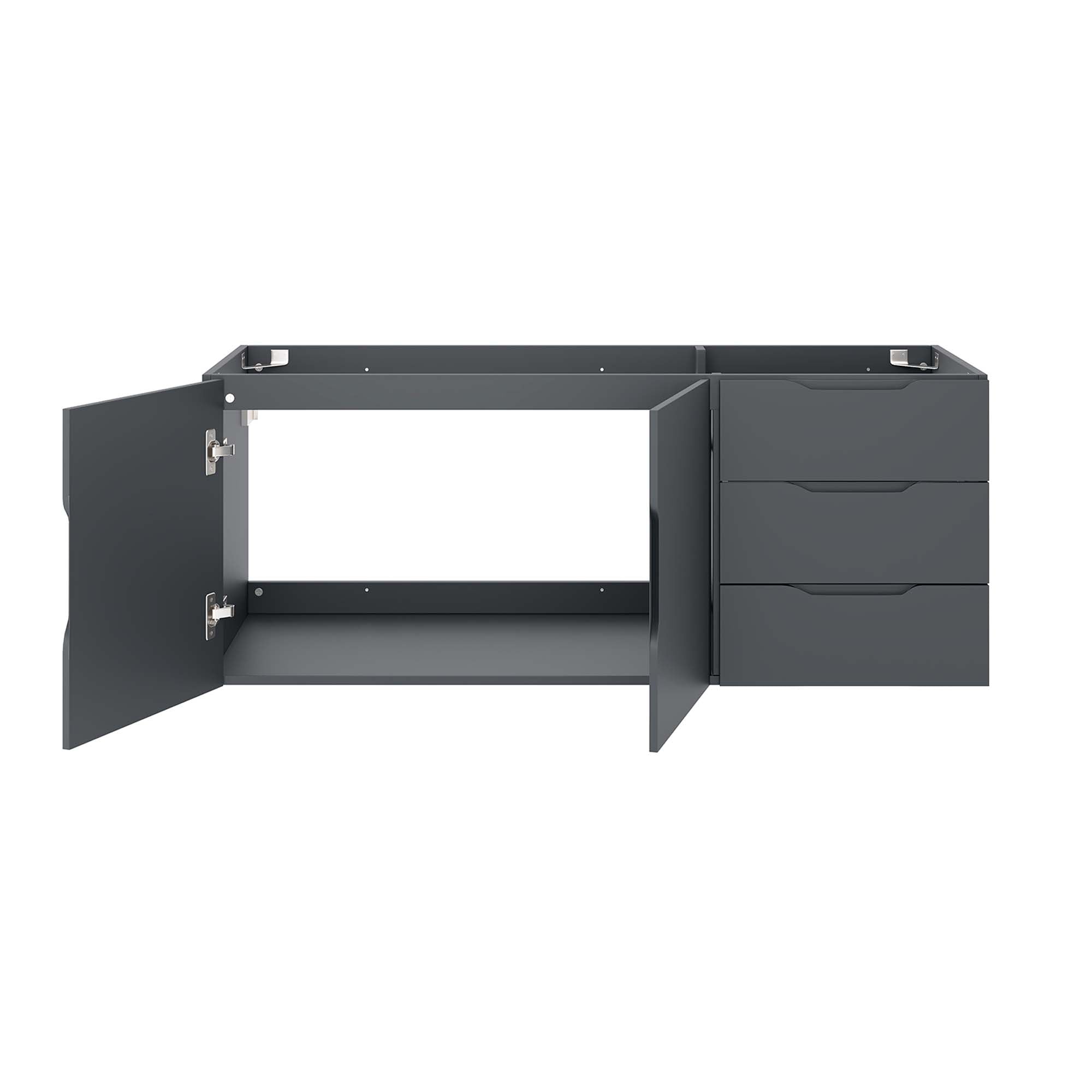 Vitality 48" Double or Single Sink Compatible (Not Included) Bathroom Vanity Cabinet, Gray