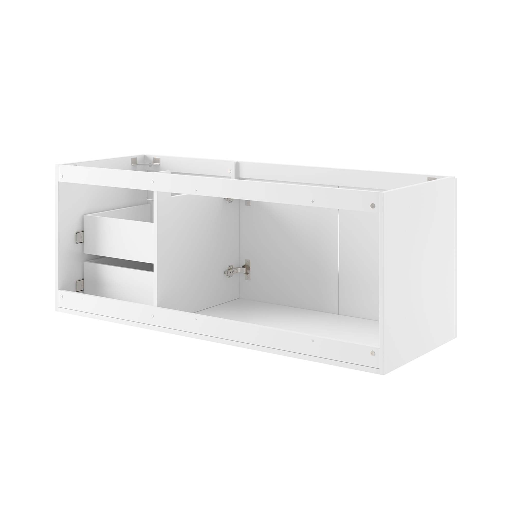 Vitality 48" Double or Single Sink Compatible (Not Included) Bathroom Vanity Cabinet, White