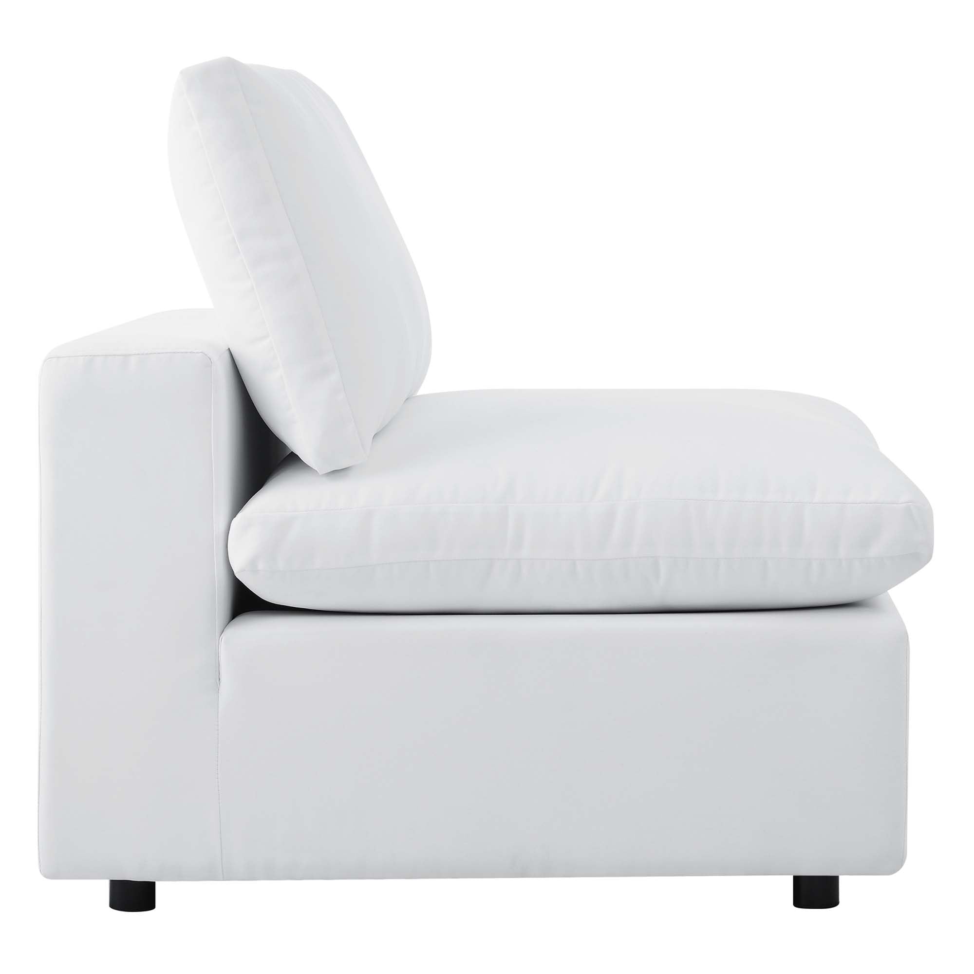 Commix Sunbrella® Outdoor Patio Armless Chair, White