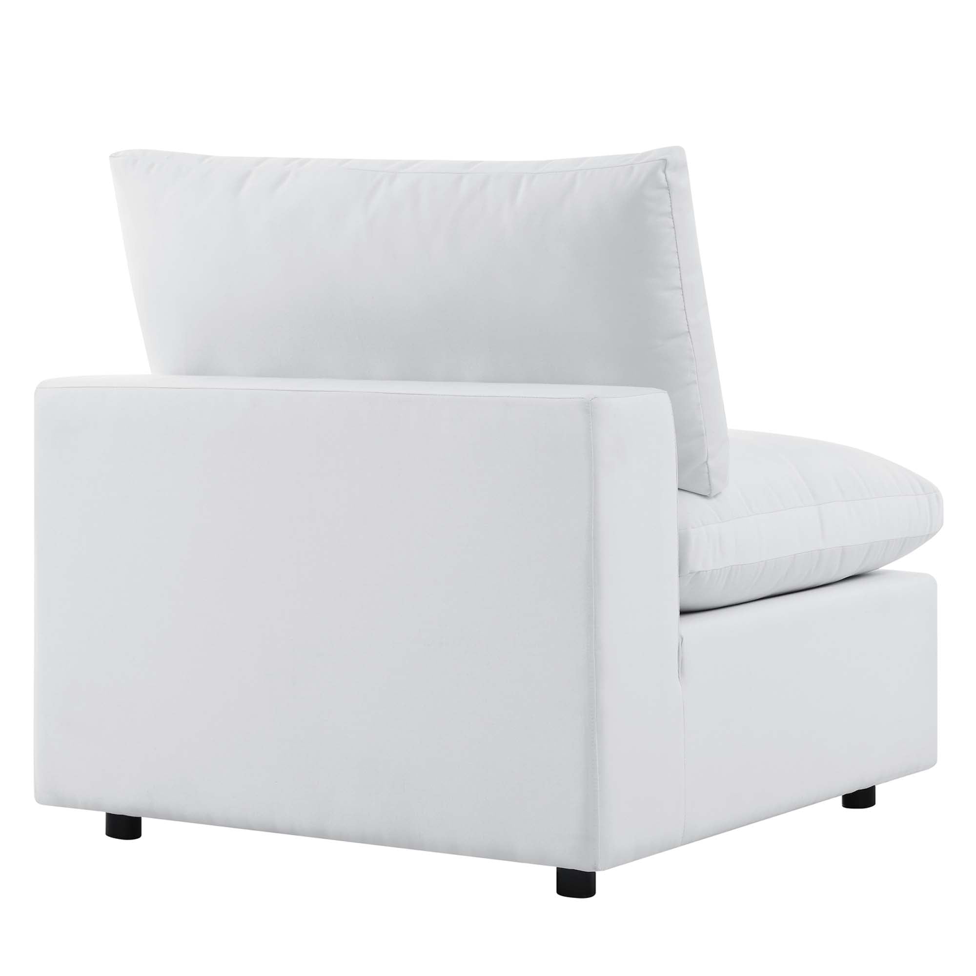 Commix Sunbrella® Outdoor Patio Armless Chair, White