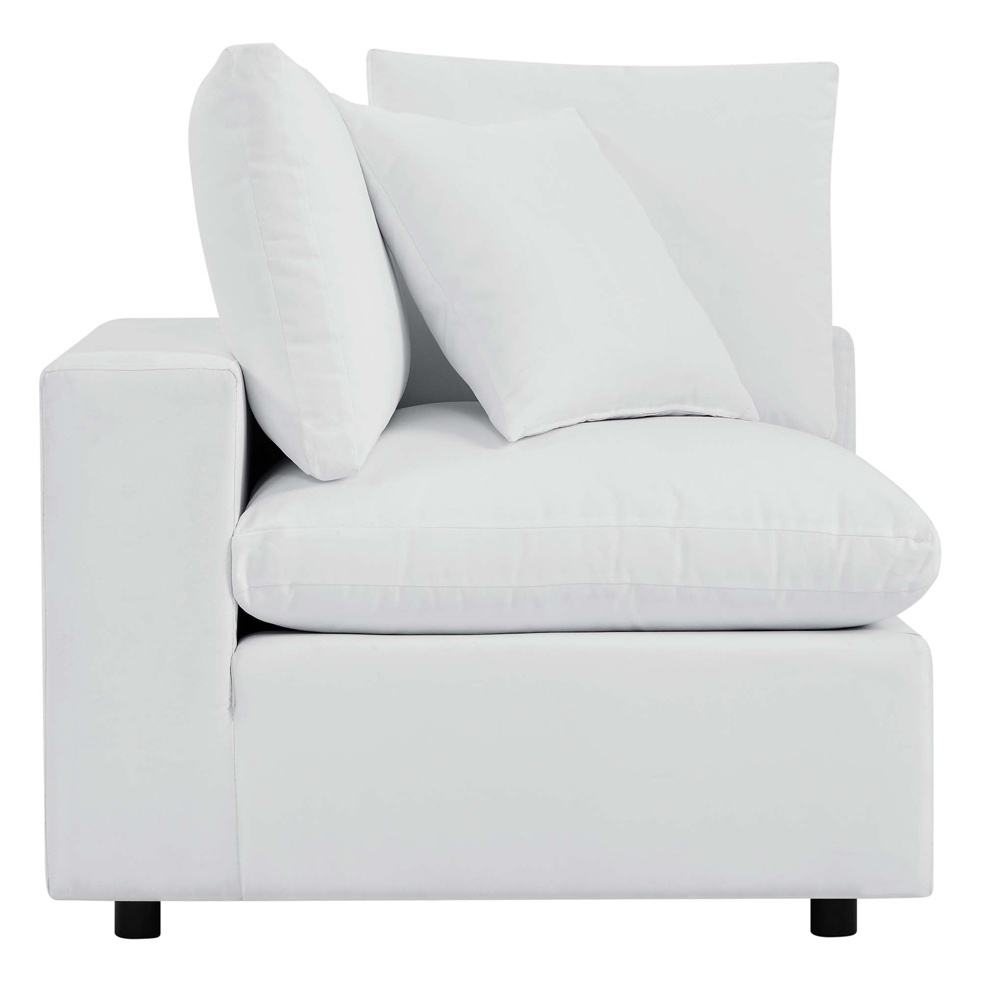 Commix Sunbrella® Outdoor Patio Corner Chair, White