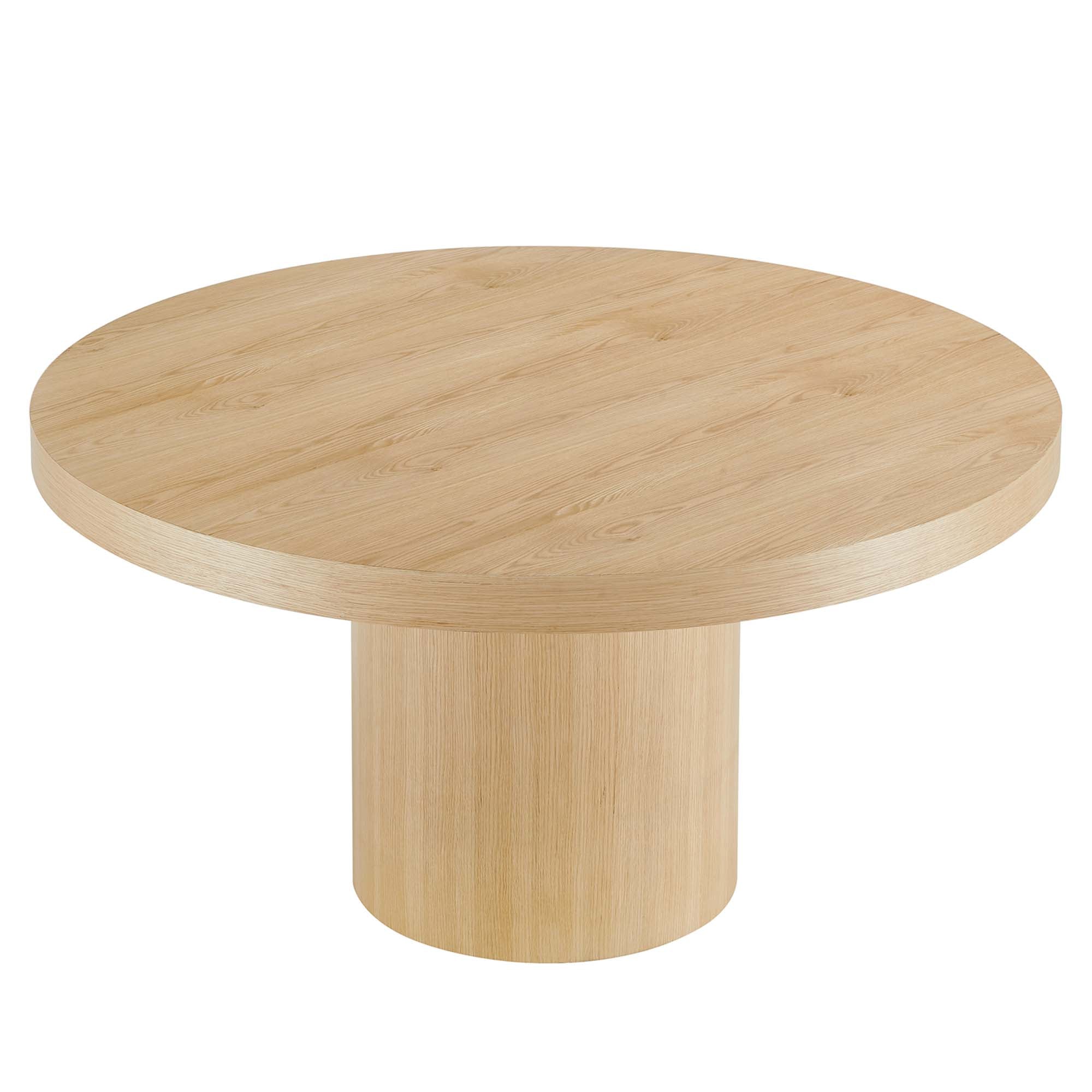 Gratify 60" Round Dining Table, Oak