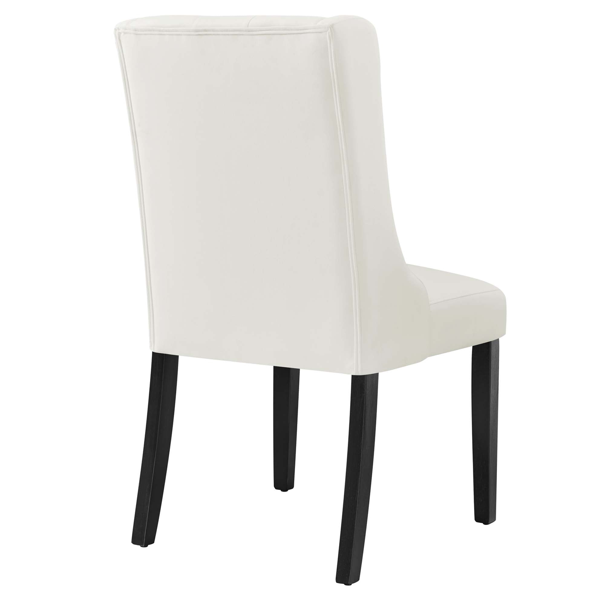 Baronet Performance Velvet Dining Chairs Set of 2, White